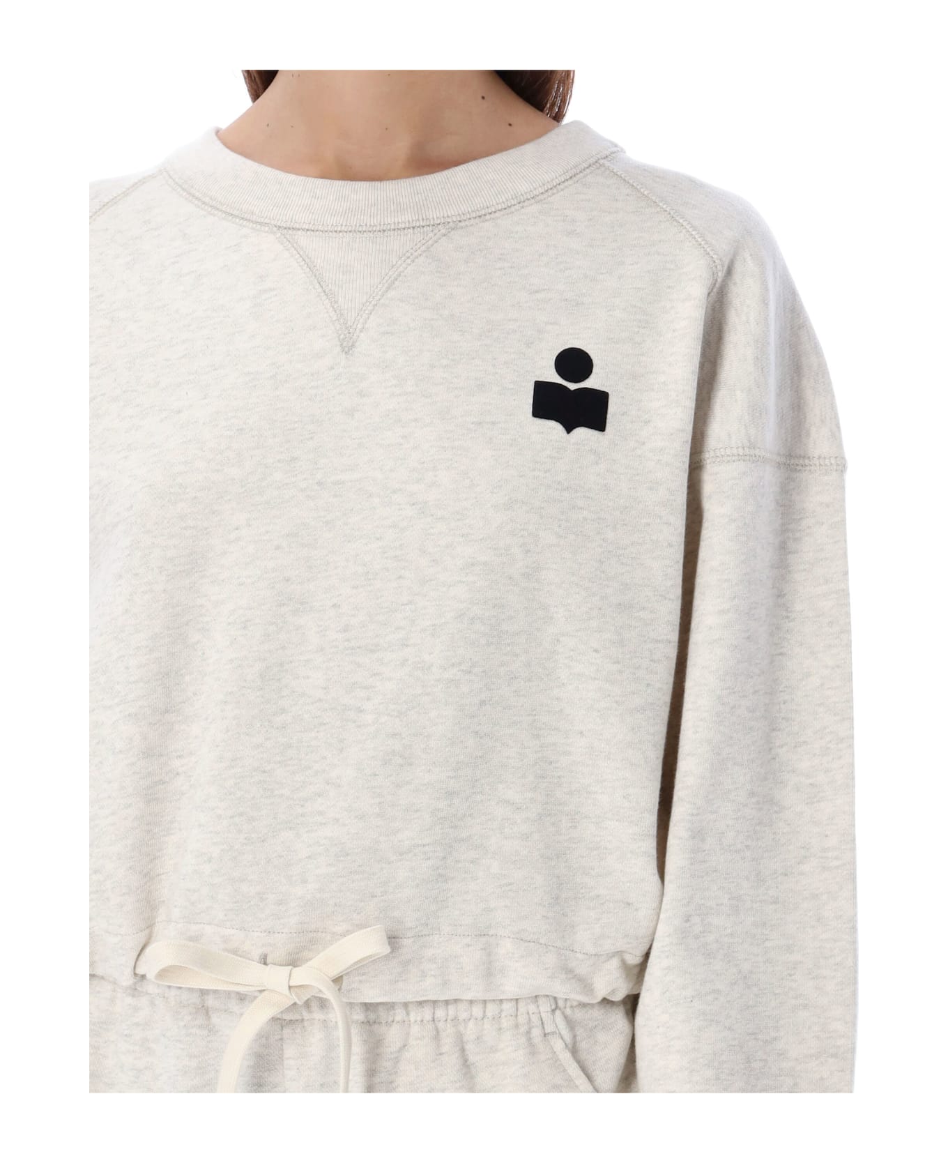 Marant Étoile Margo Cropped Hoodie - ECRU