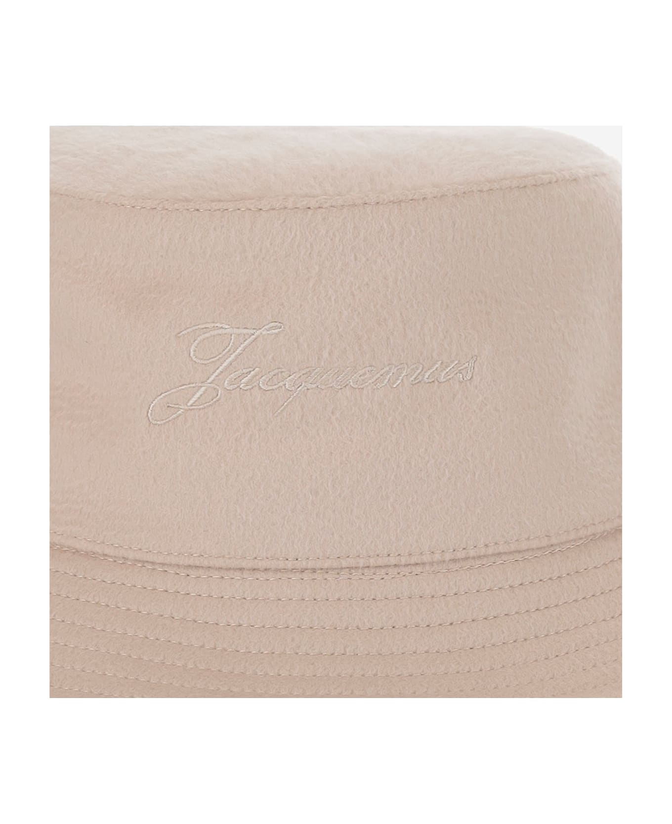 Jacquemus Wool Bucket Hat - Beige