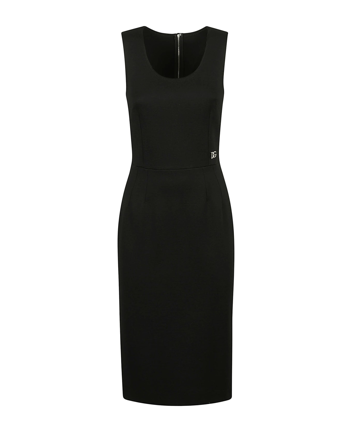 Dolce & Gabbana Back-zip Sleeveless Dress - Black