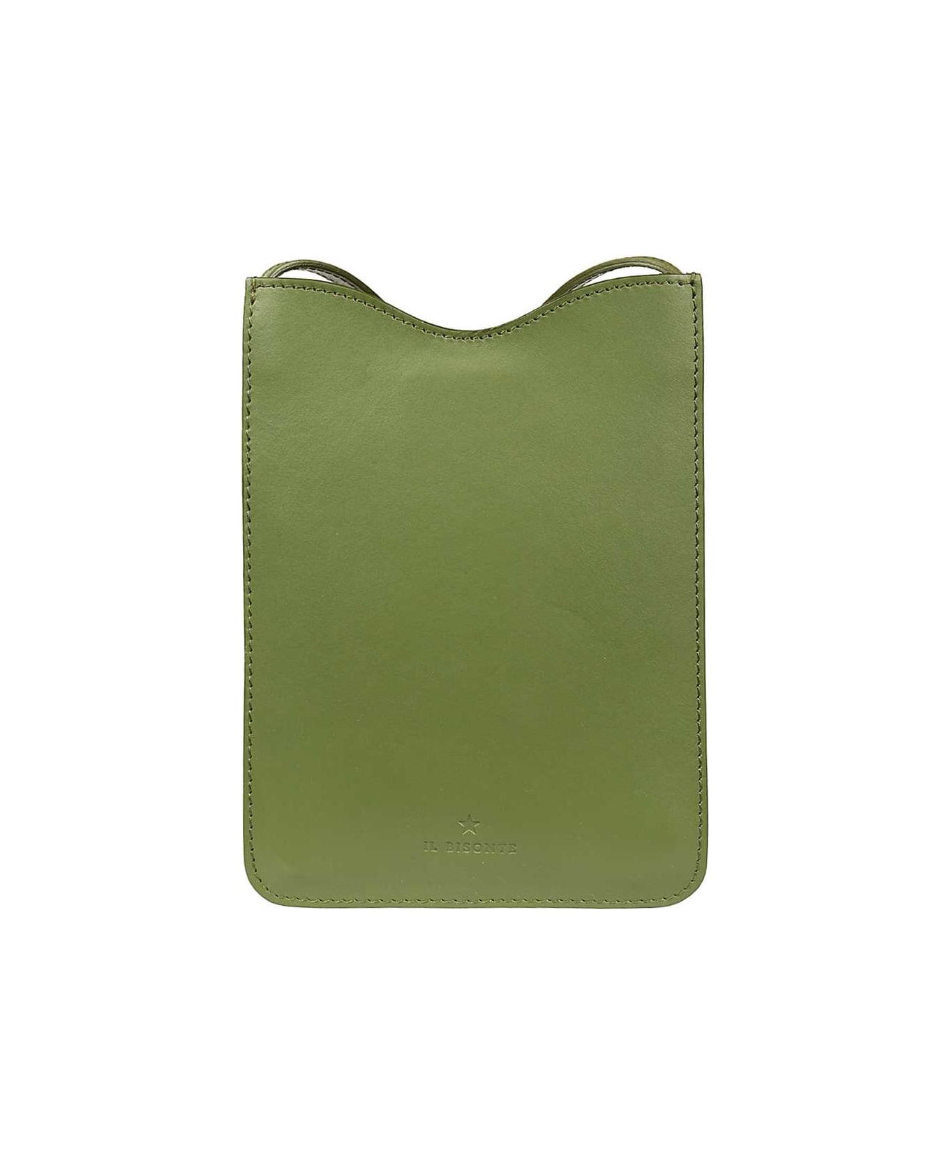 Il Bisonte Leather Crossbody Bag - green