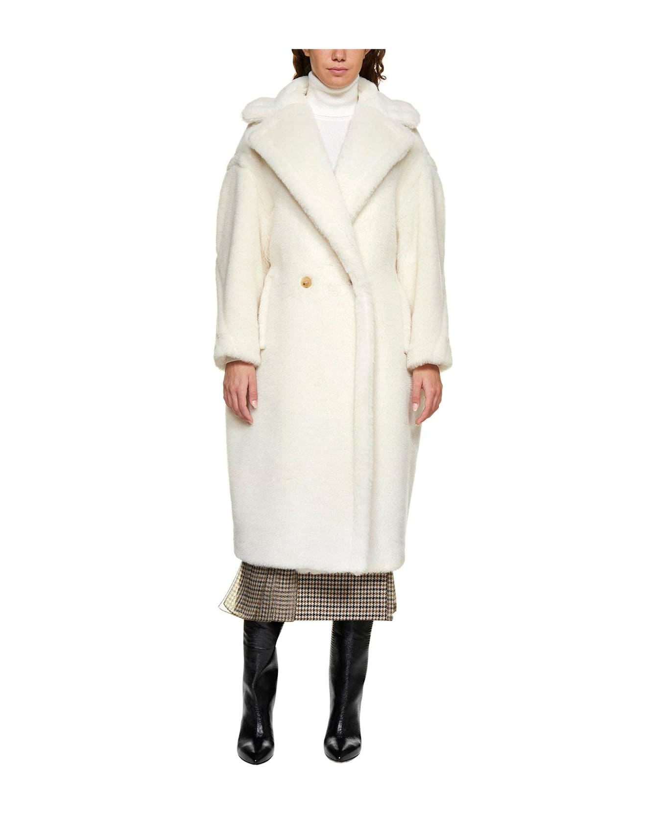 Max Mara Teddy Bear Icon Coat - WHITE