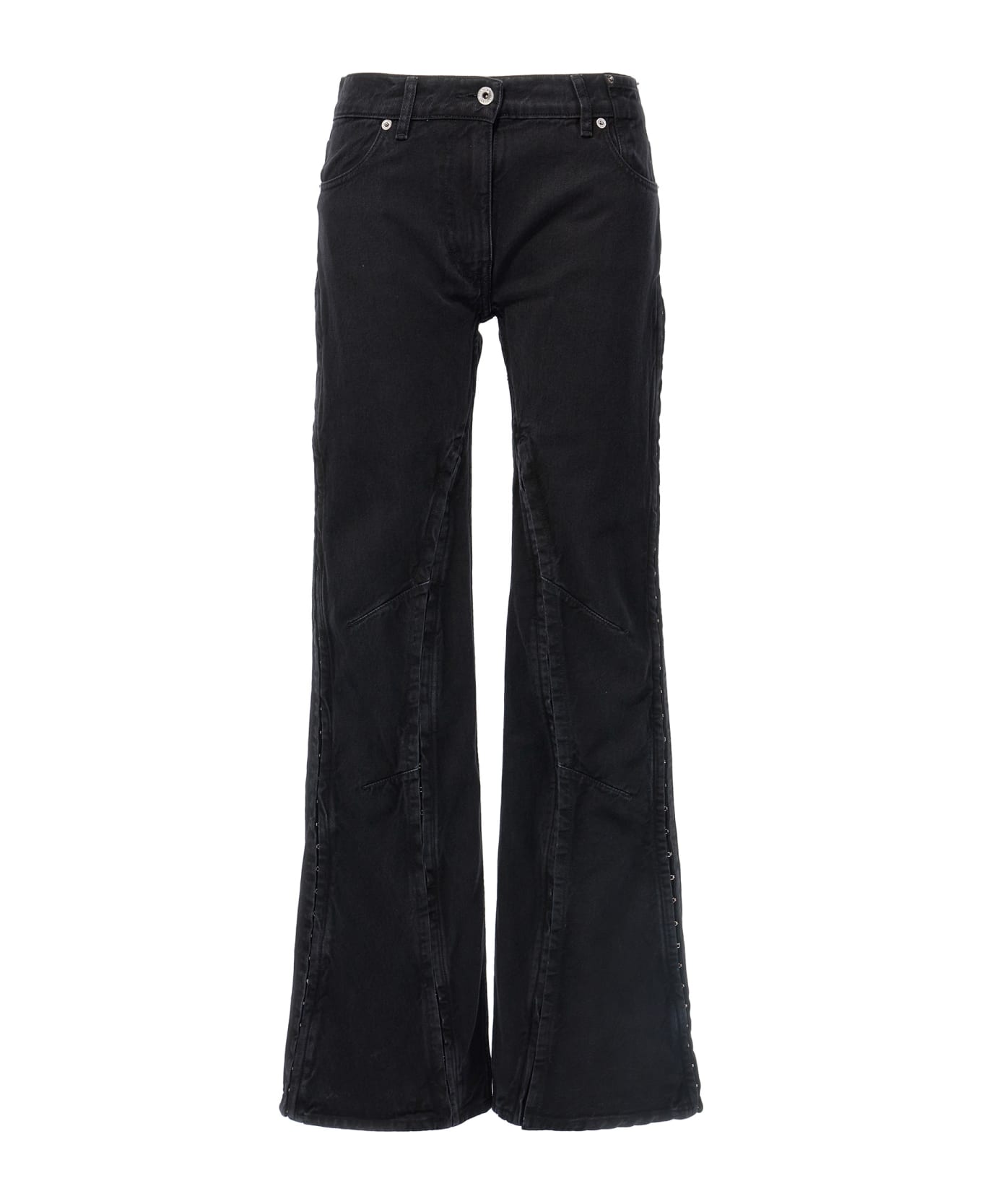 Y/Project 'hook And Eye' Jeans - Black  