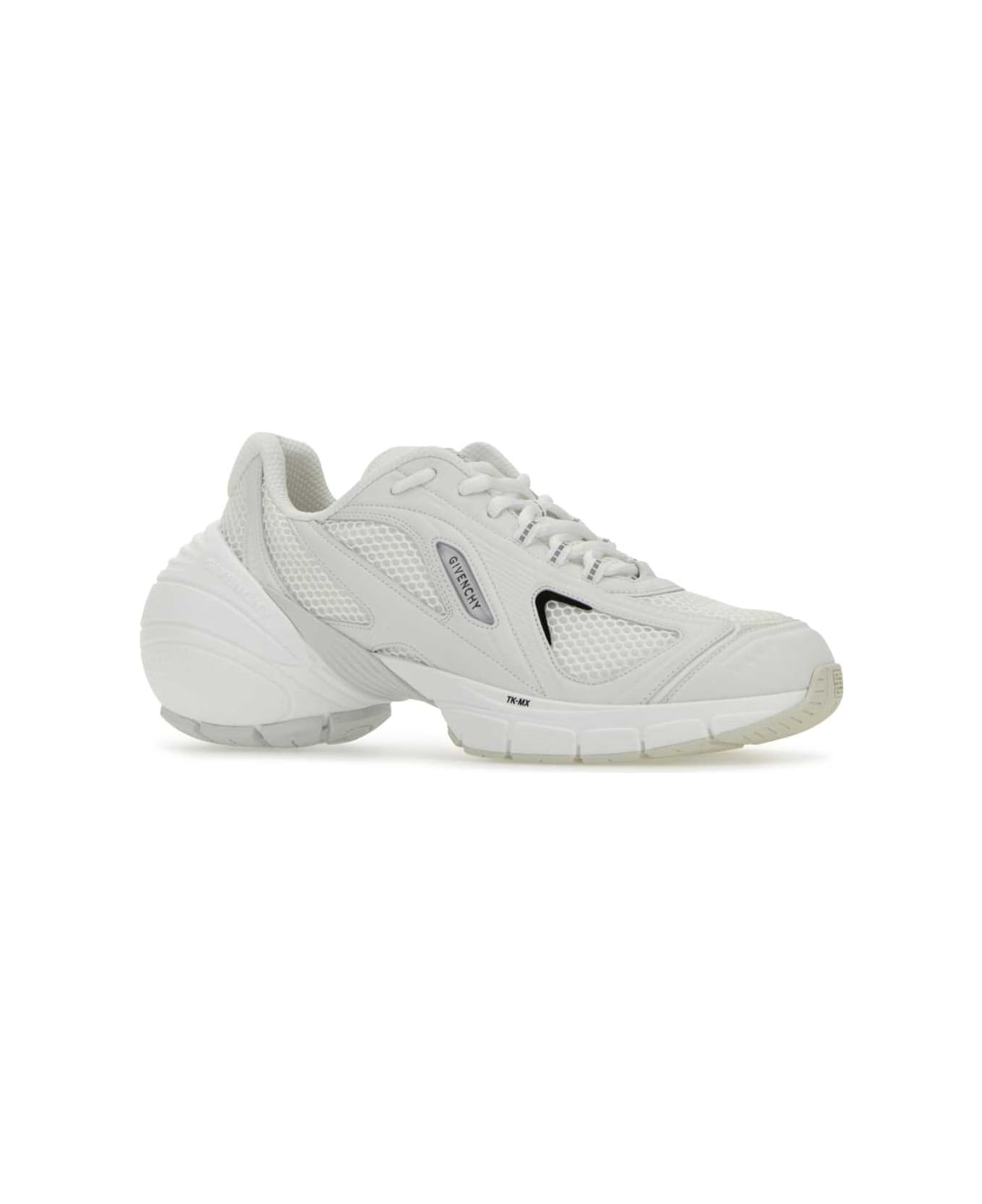 Givenchy White Mesh And Synthetic Leather Tk-mx Sneakers - White