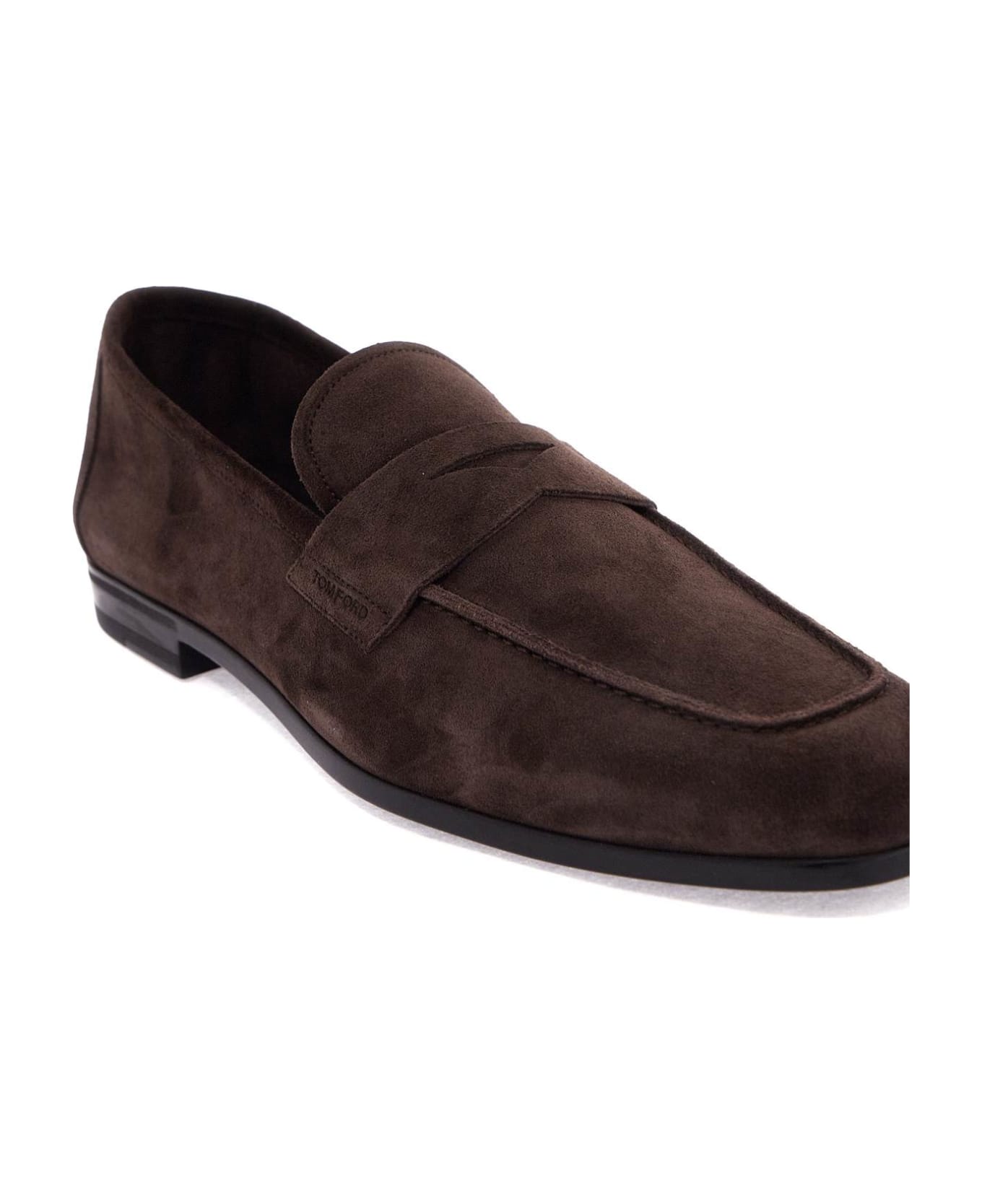 Tom Ford Suede Loaf - BROWN (Brown)