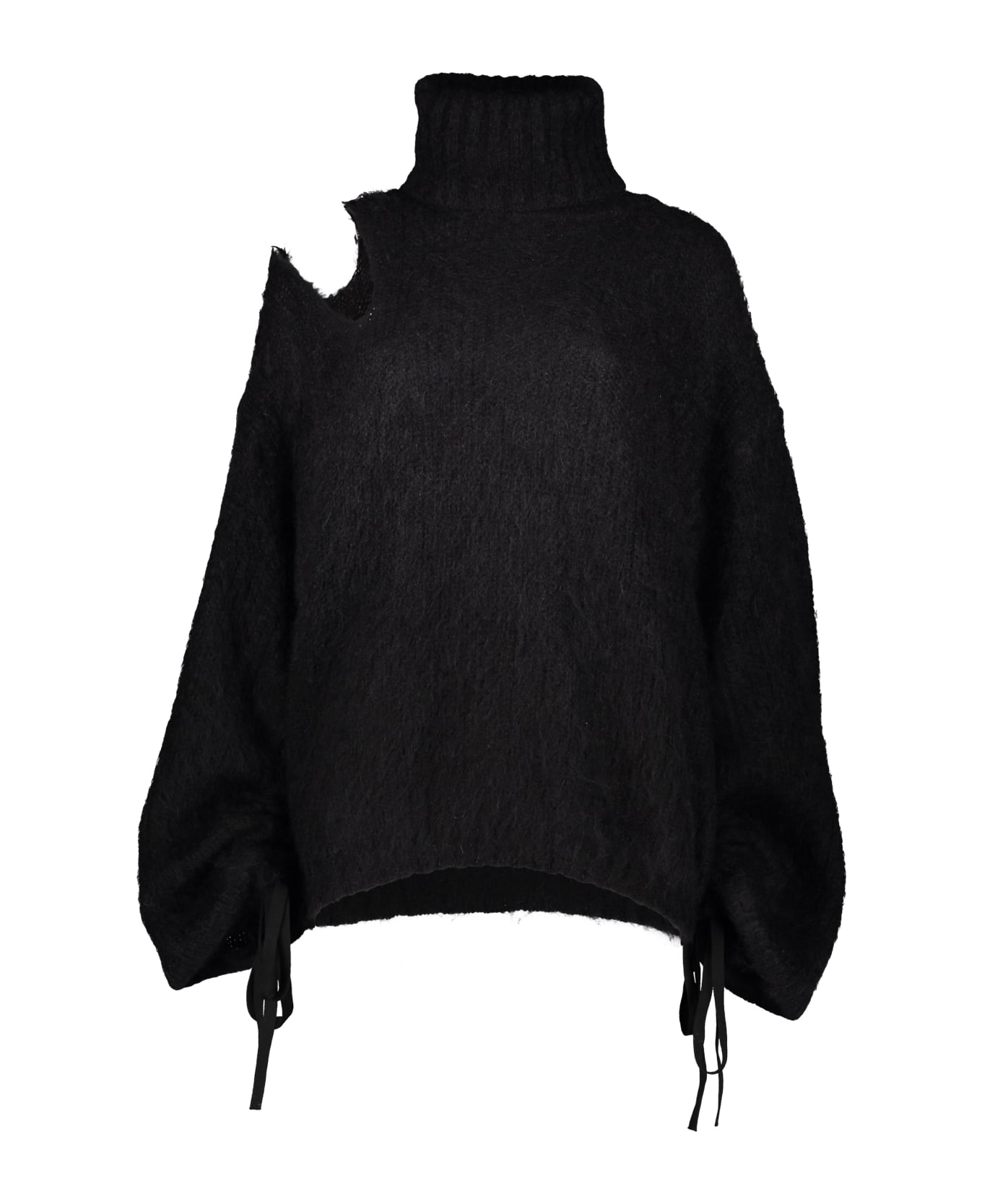 ANDREĀDAMO Turtleneck Sweater - black