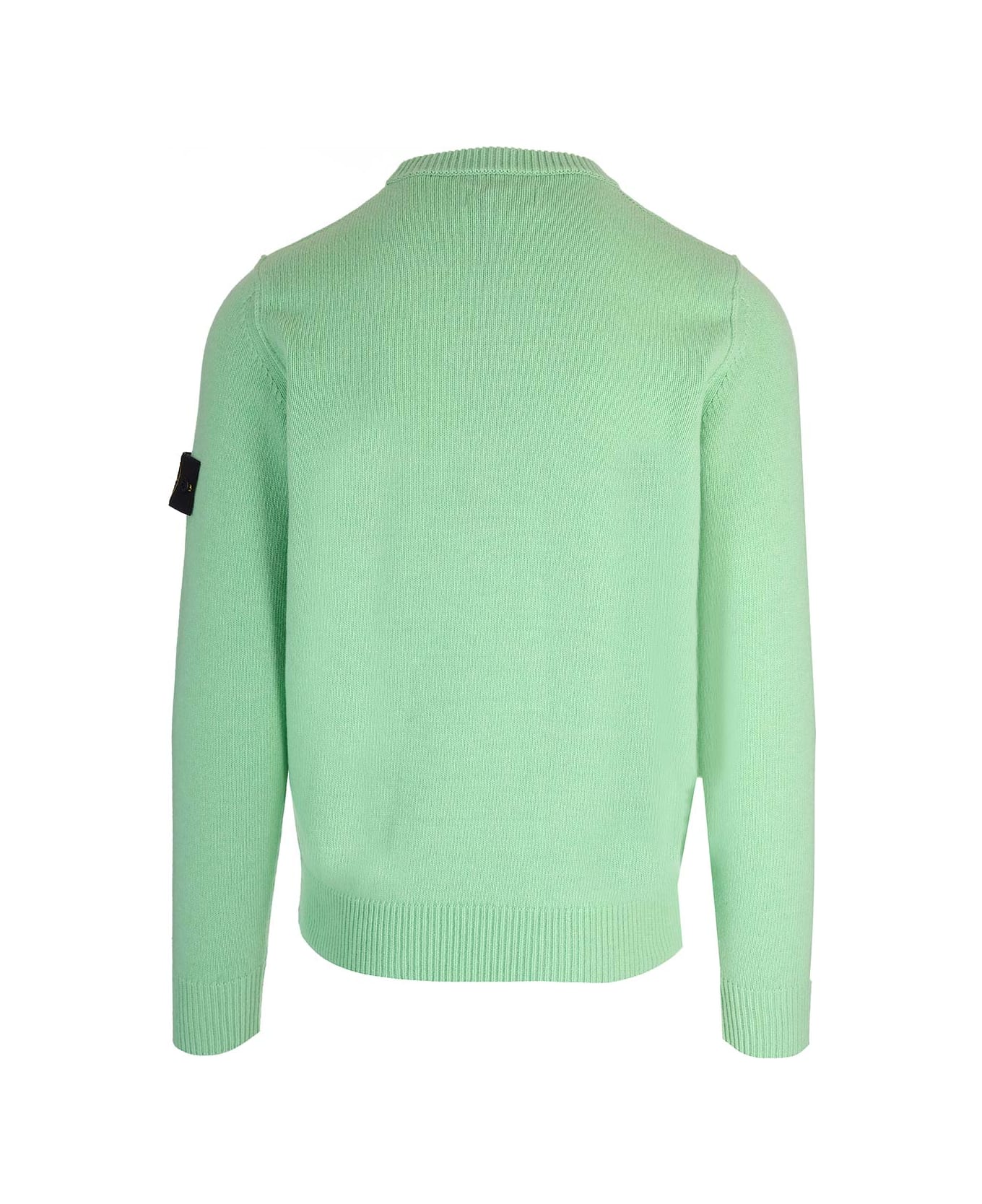 Stone Island Crew-neck Wool Sweater - green ニットウェア