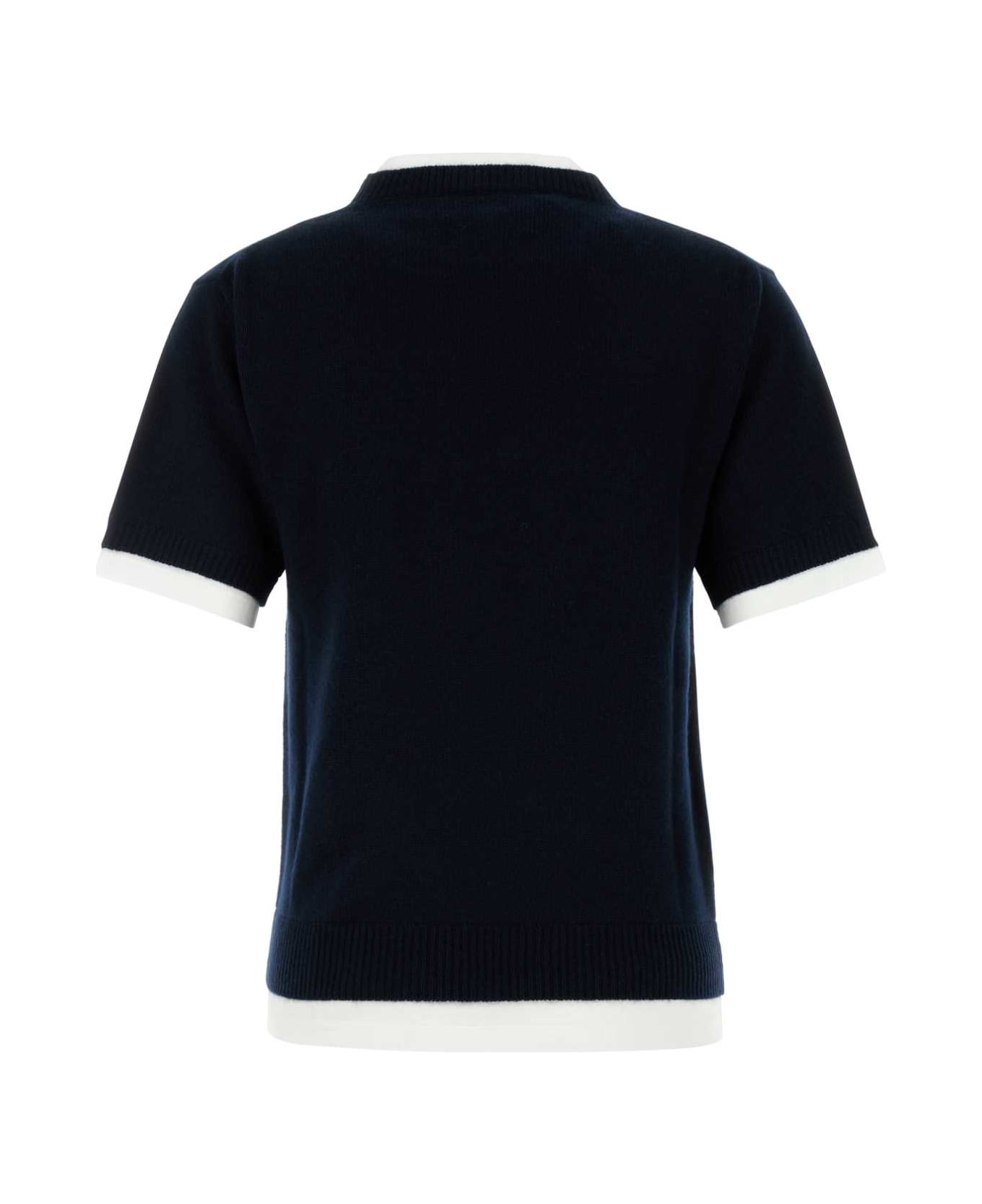 Miu Miu Midnight Blue Cashmere Sweater - BLEU