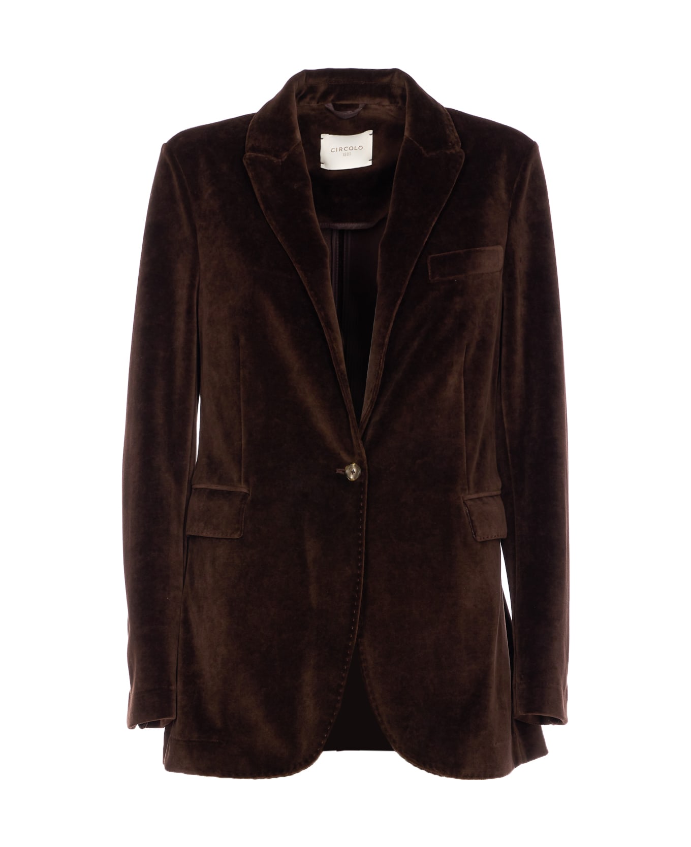 Circolo 1901 Single Breasted Jacket - Brown