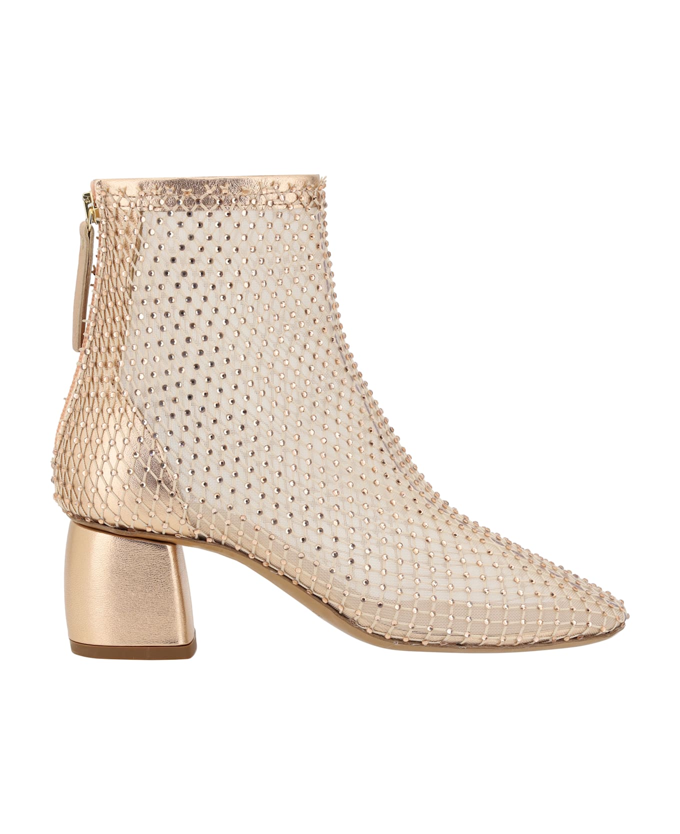 Forte_Forte Strass Mesh Ankle Boots