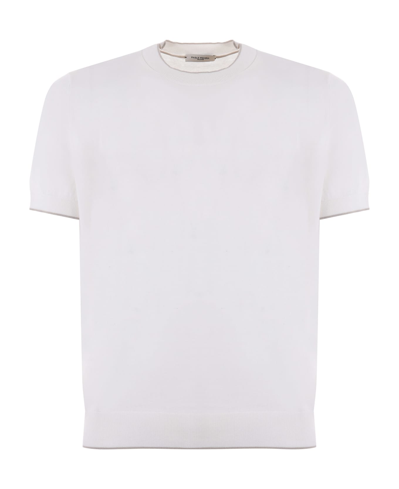 Paolo Pecora T-shirt Cotton Thread - Bianco