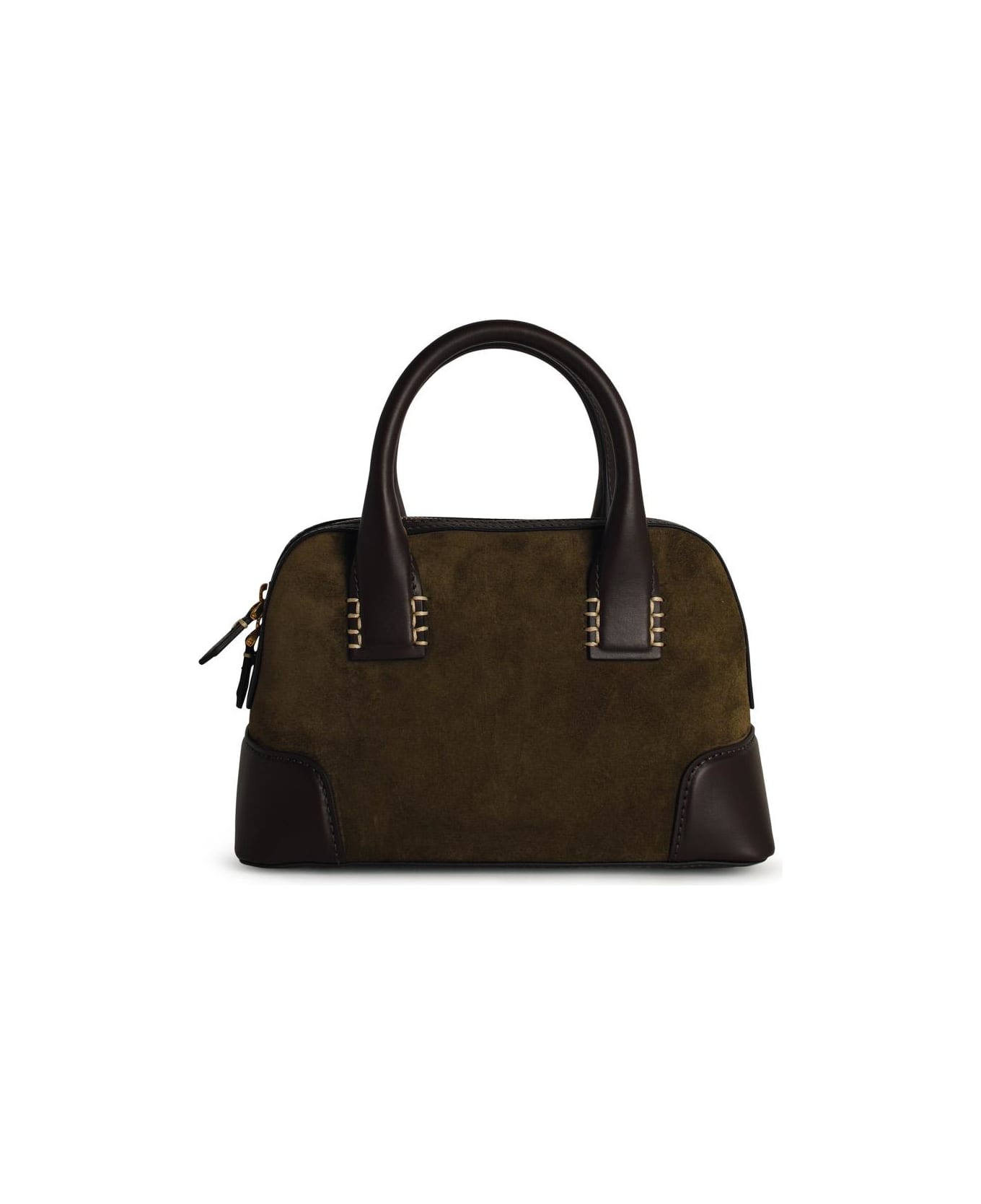 Balmain 'b-army' Green Suede Bag - Green