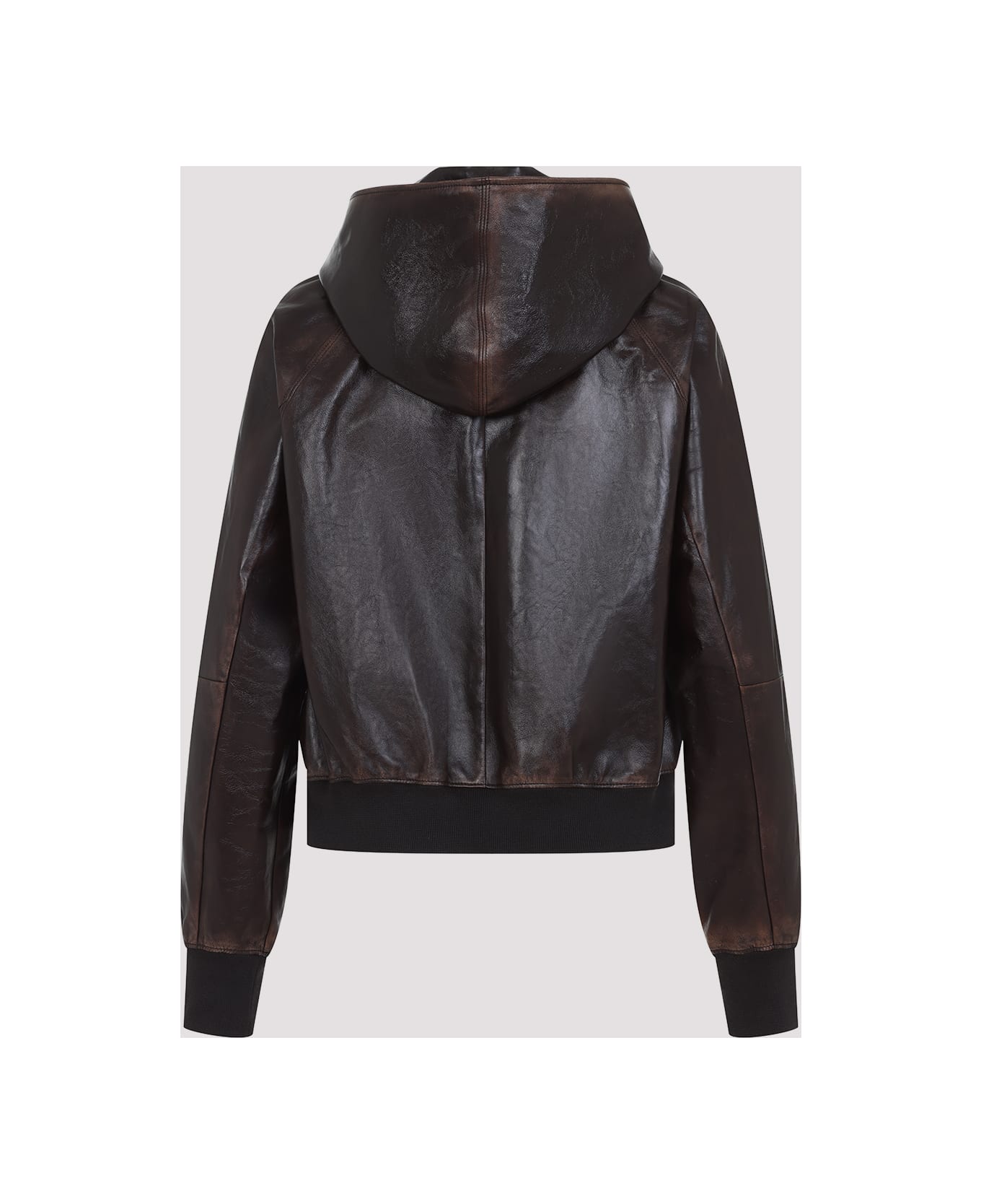 Prada Lamb Leather Jacket - Moro