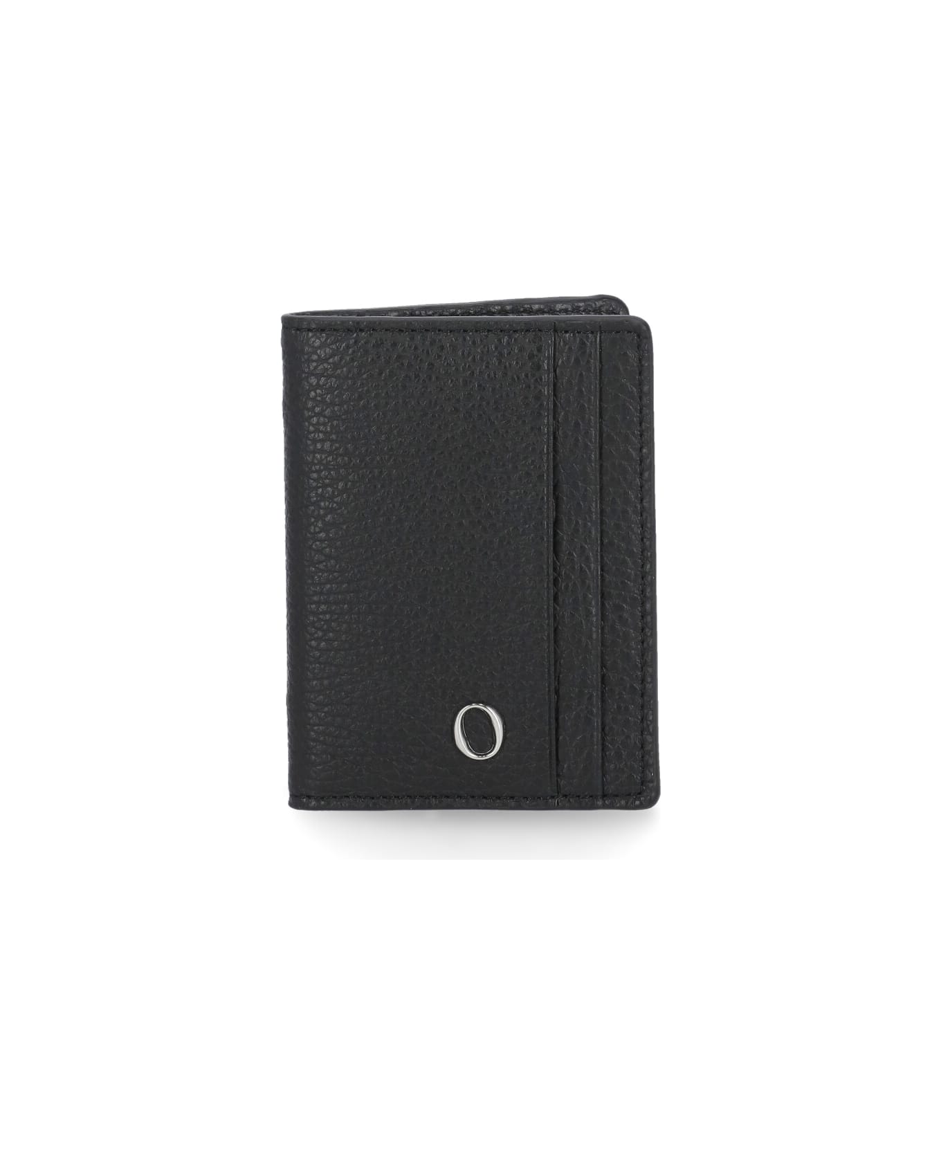 Orciani Chevrette Booklet Cardholder - Black