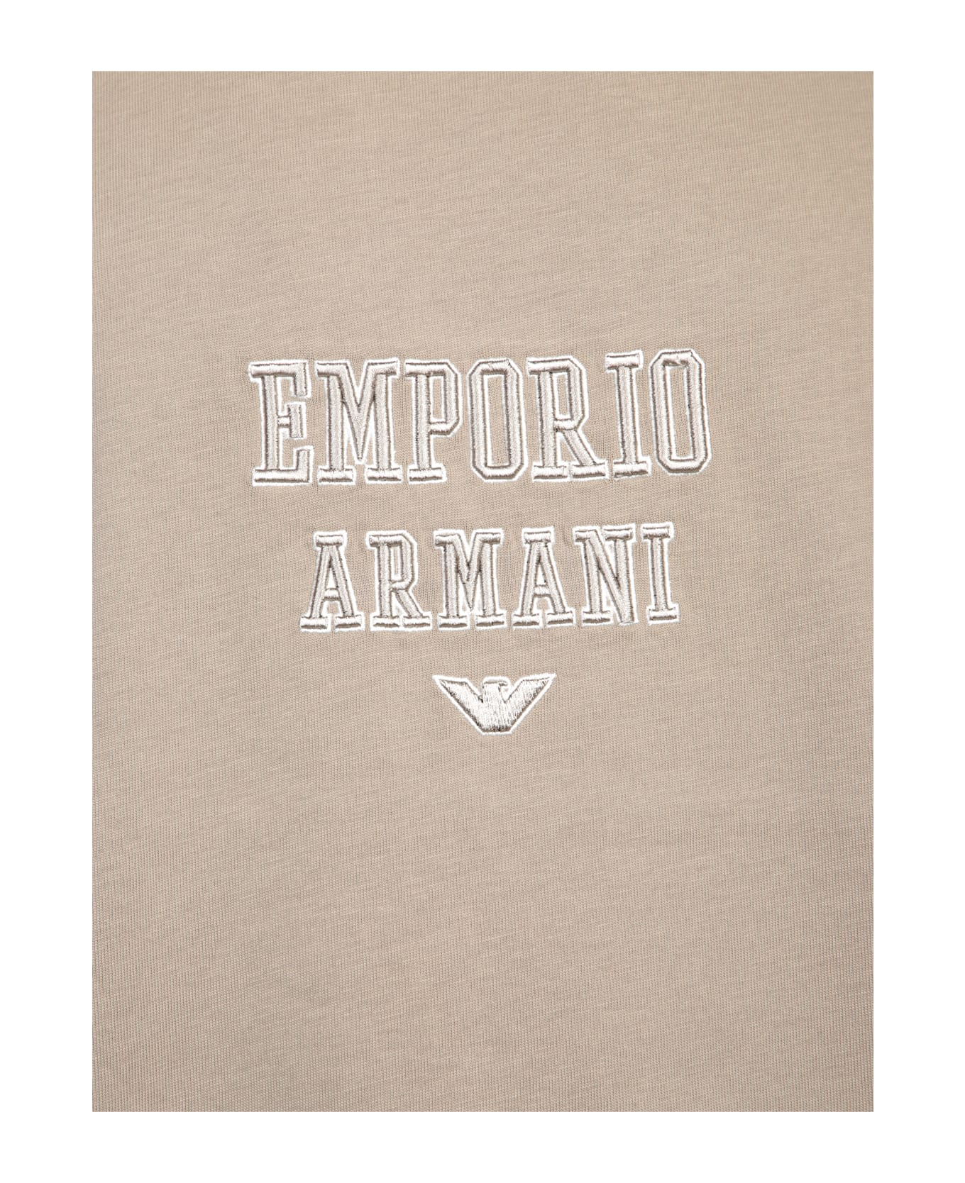 Emporio Armani Bold Logo Taupe T-shirt - Beige