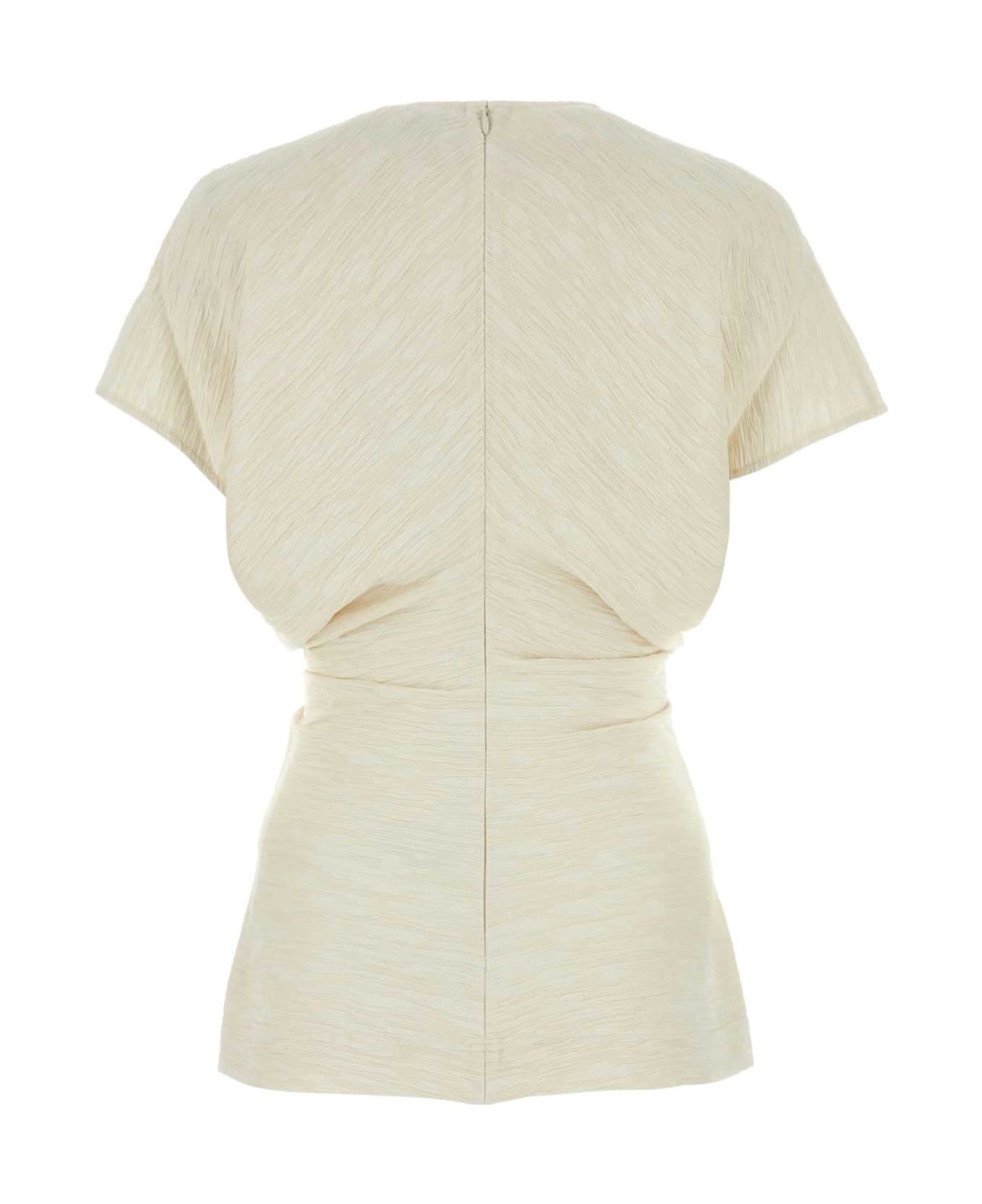 Totême Ivory Viscose Blend Top - CREAM