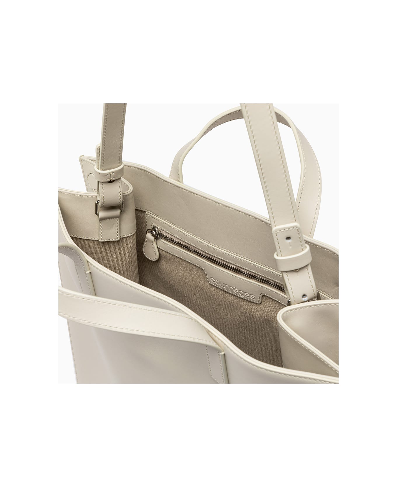 Courrèges Courreges Heritage Leather Tote Bag - Grey