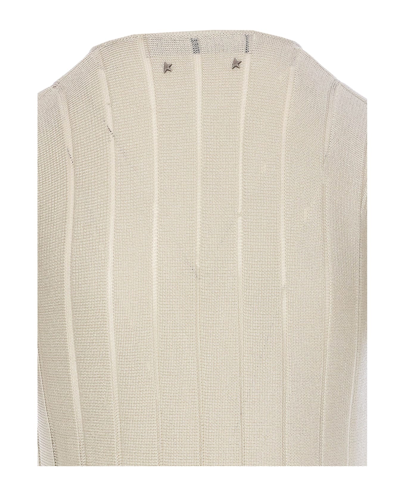 Golden Goose Numa V-neck Dress - White