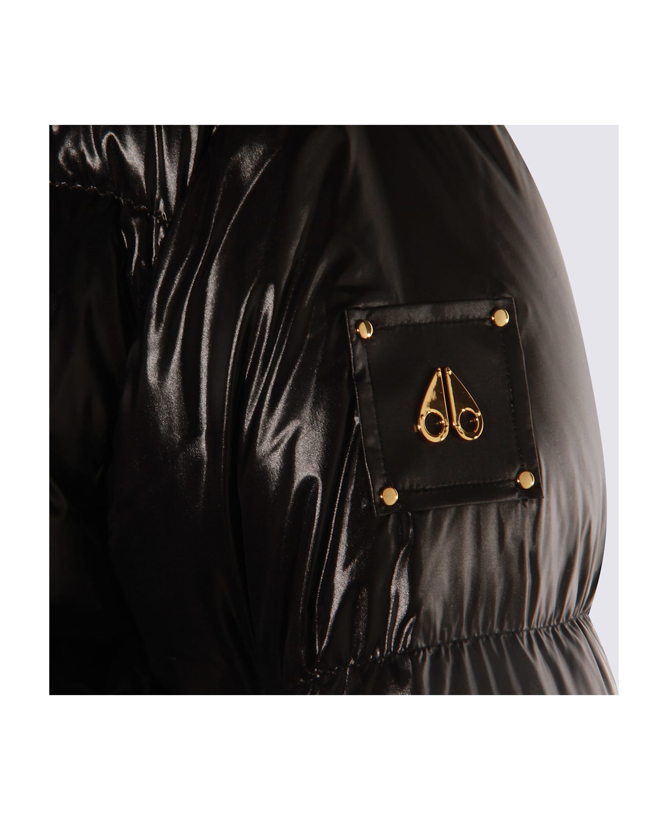 Moose Knuckles Black Nylon Down Jacket - Black