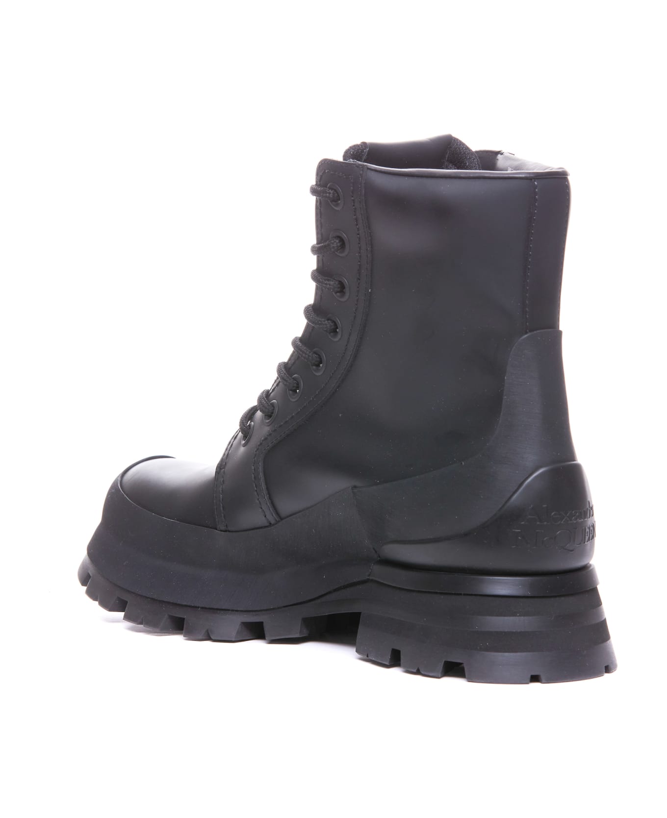 Alexander McQueen Wander Laced Up Bootie - Black