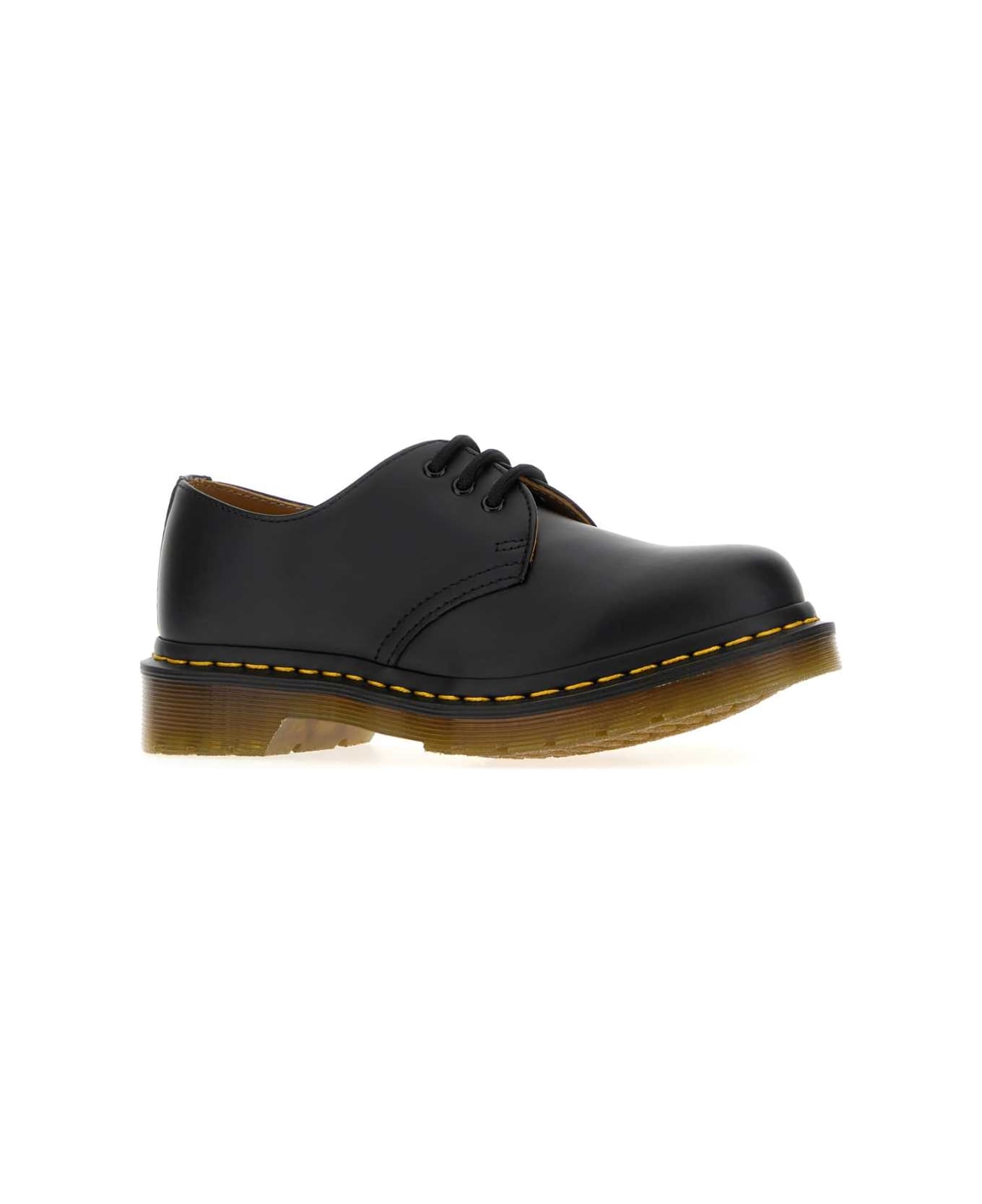 Dr. Martens Black Leather Lace-up Shoes - BlackSmooth
