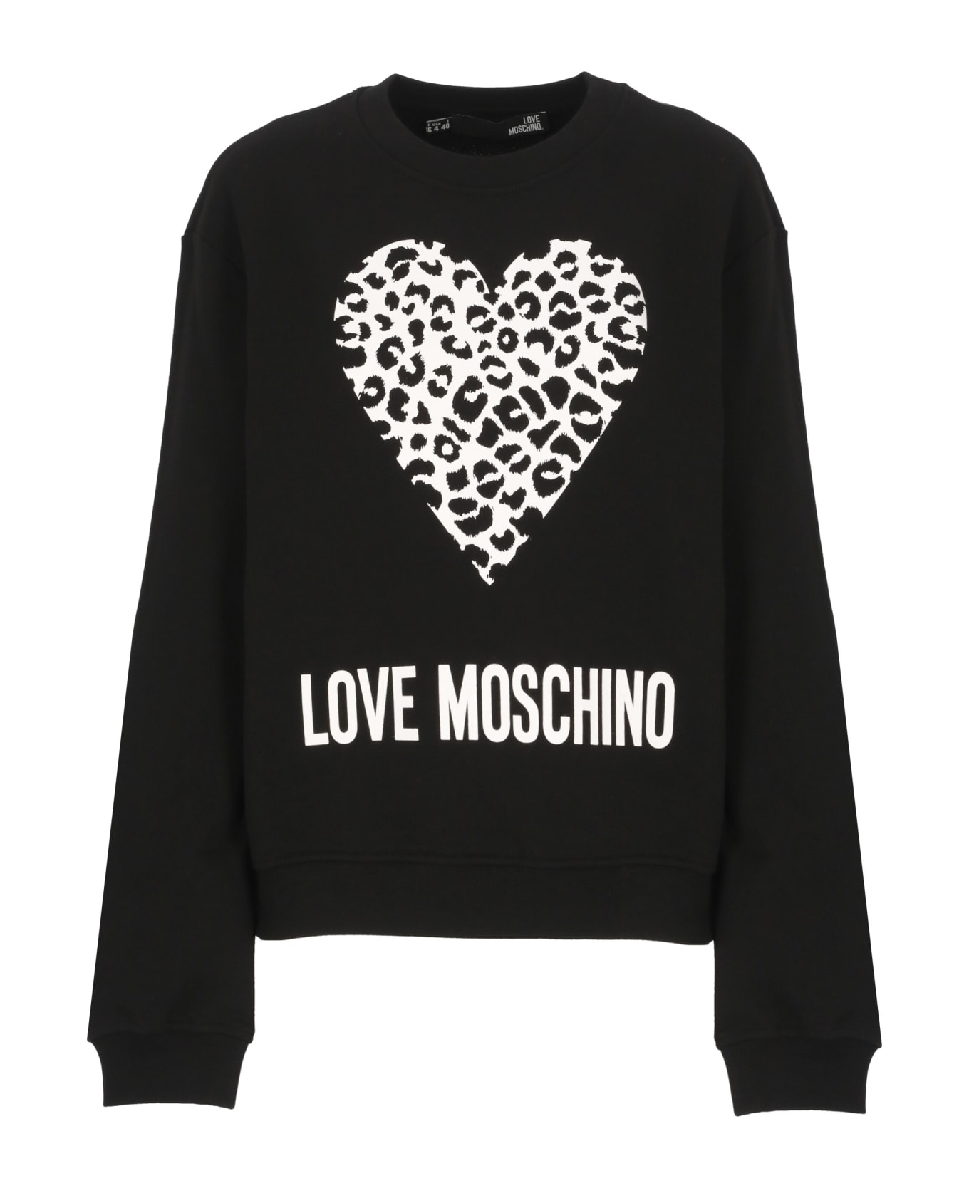 Love Moschino Sweatshirt With Logo - BLACK