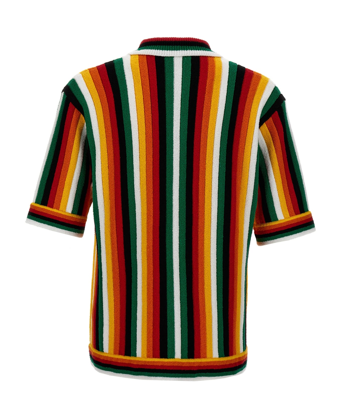 Casablanca 'striped Towelling' Shirt - Multi