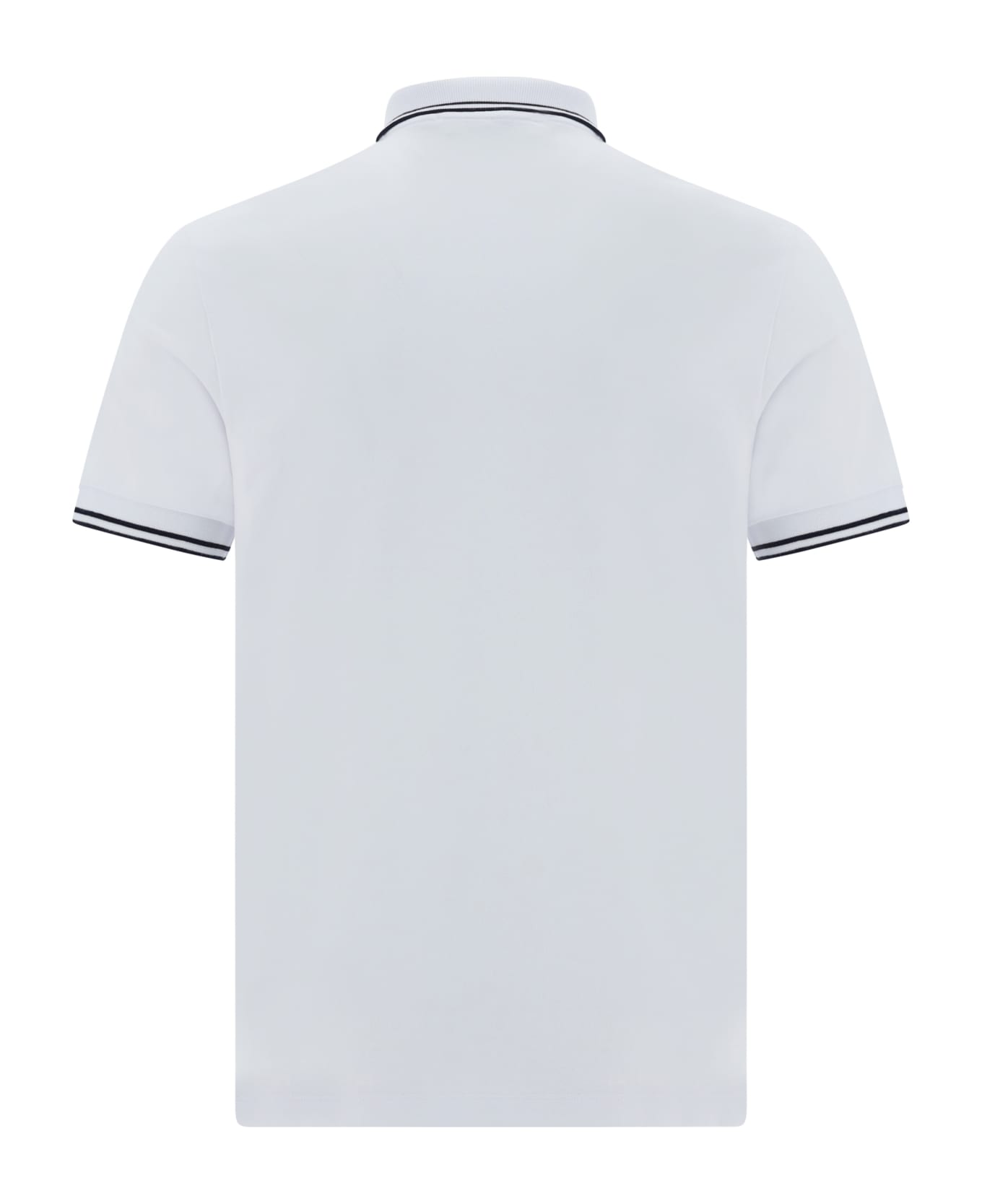 Stone Island Short Sleeve Slim Polo - White ポロシャツ