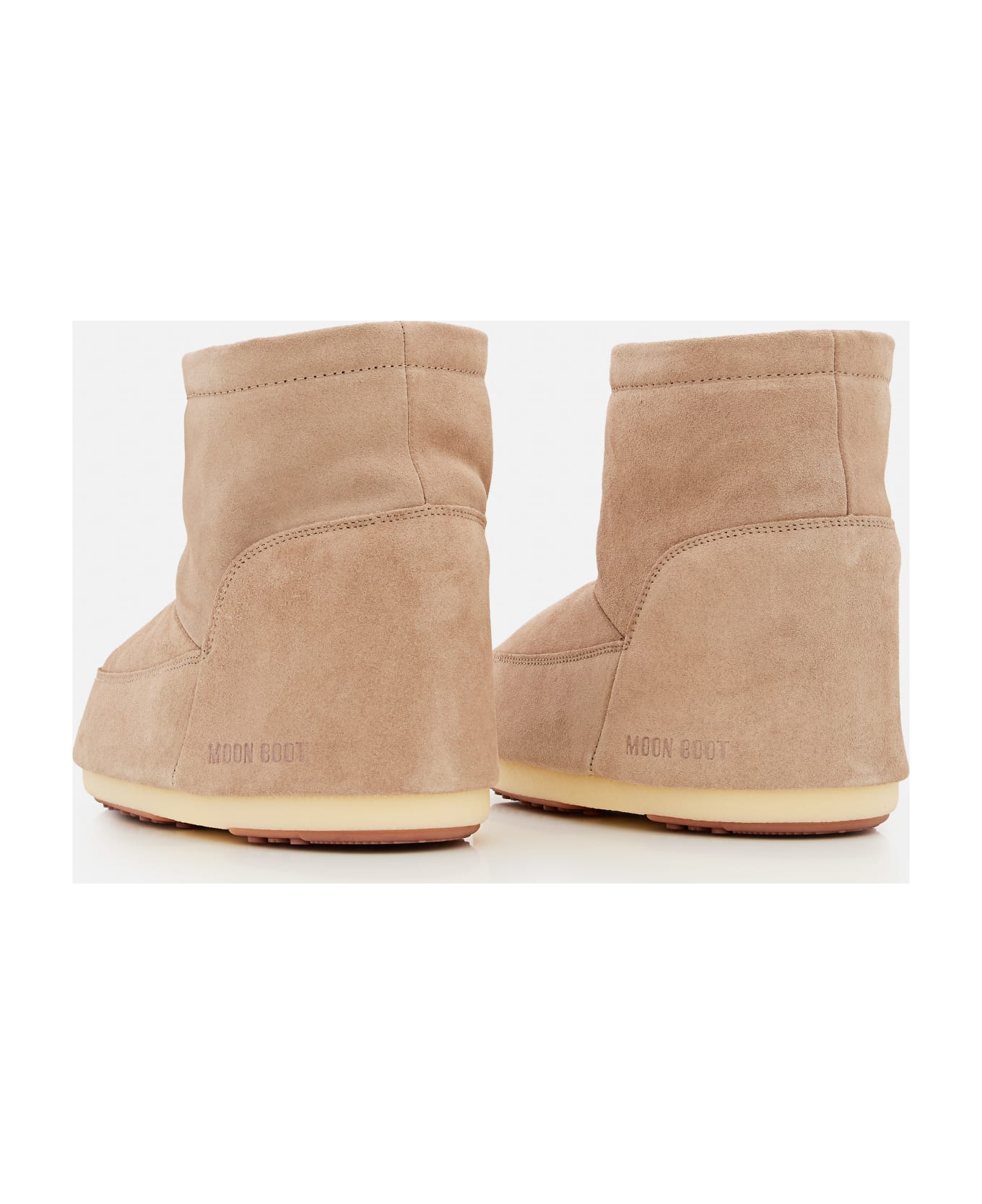 Moon Boot Mb Icon Low Nolace Suede Mid Boots - Beige