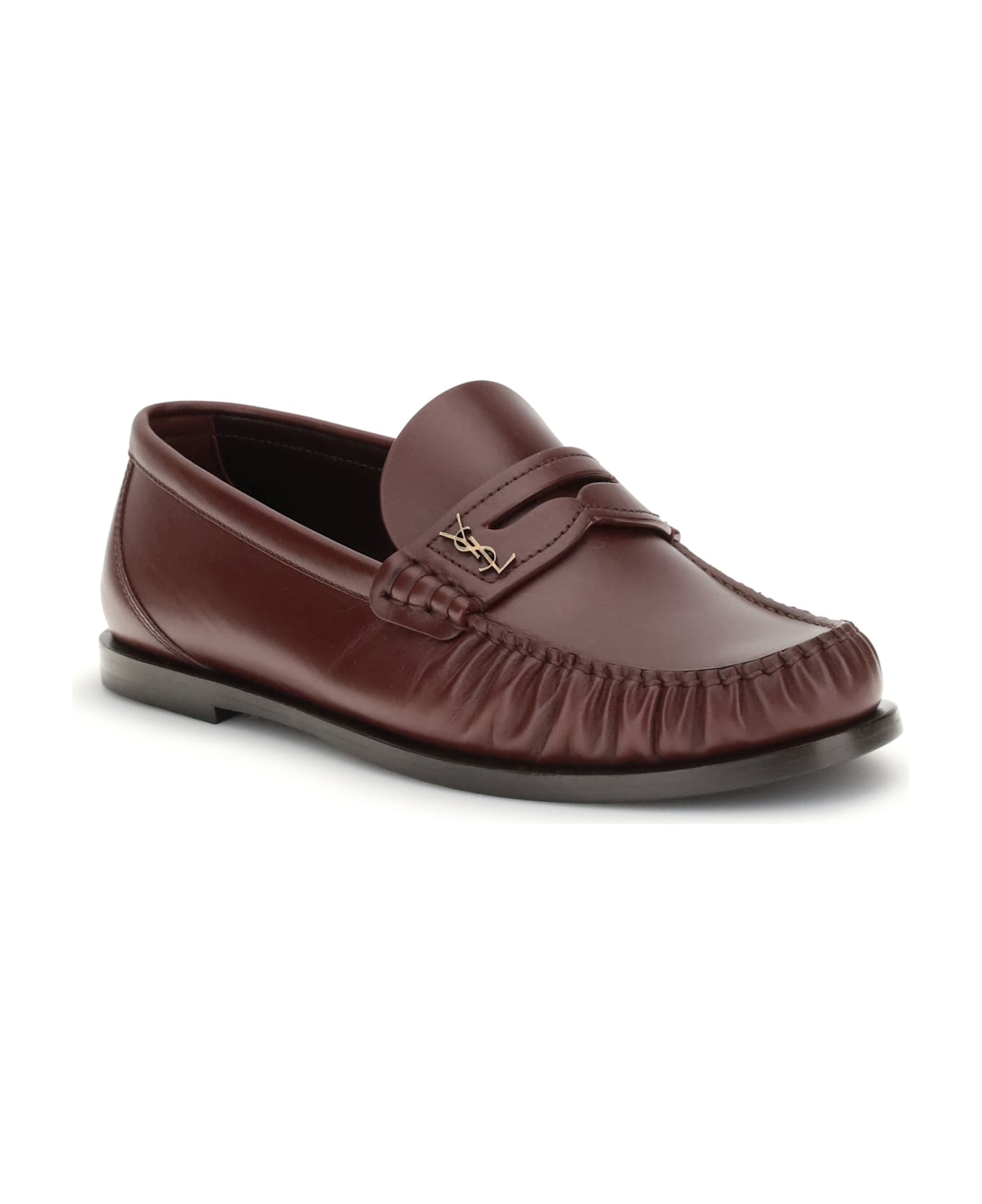 Saint Laurent Laurent Loafers - BORDEAUX