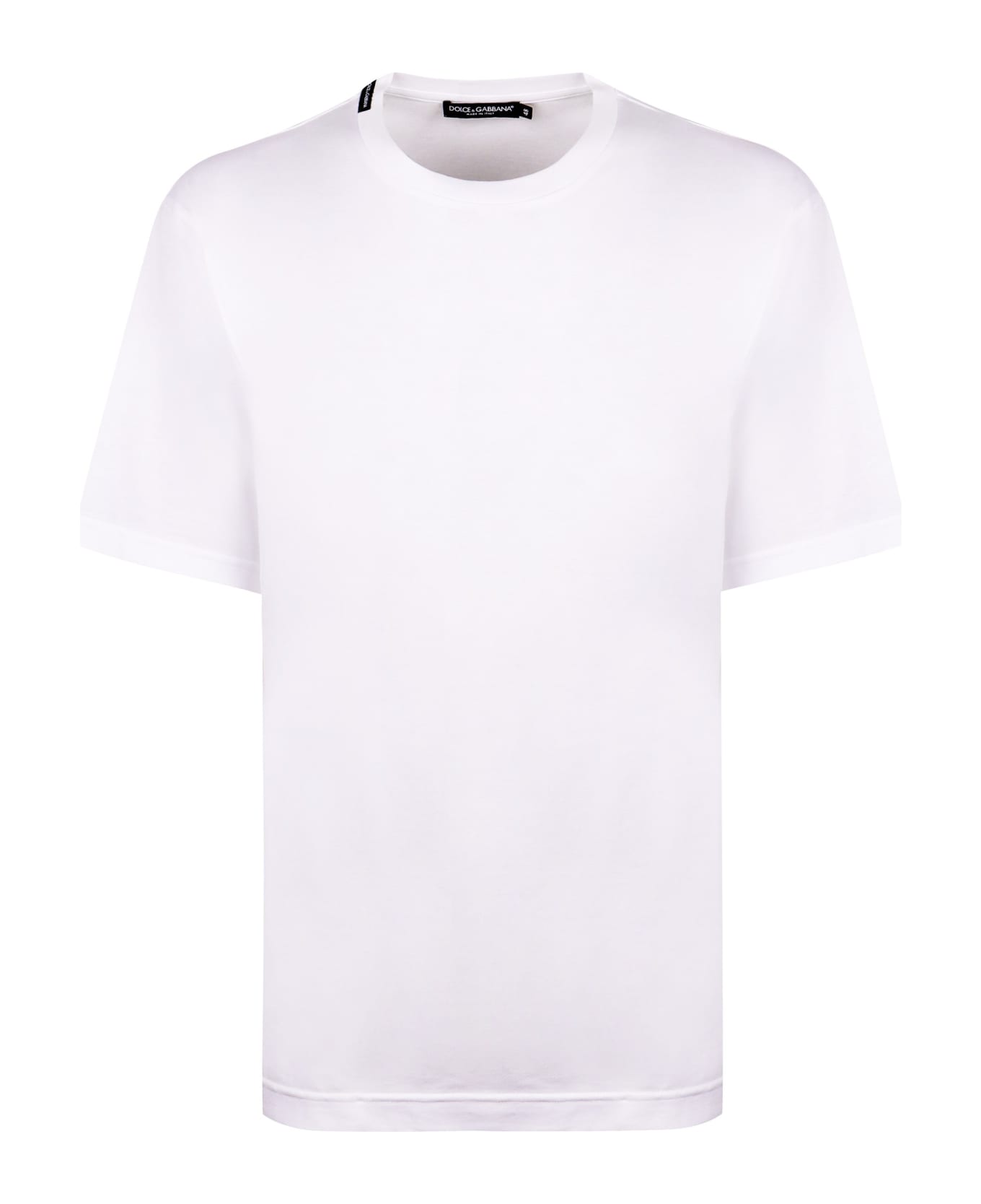 Dolce 
Gabbana Cotton Crew-neck T-shirt - White