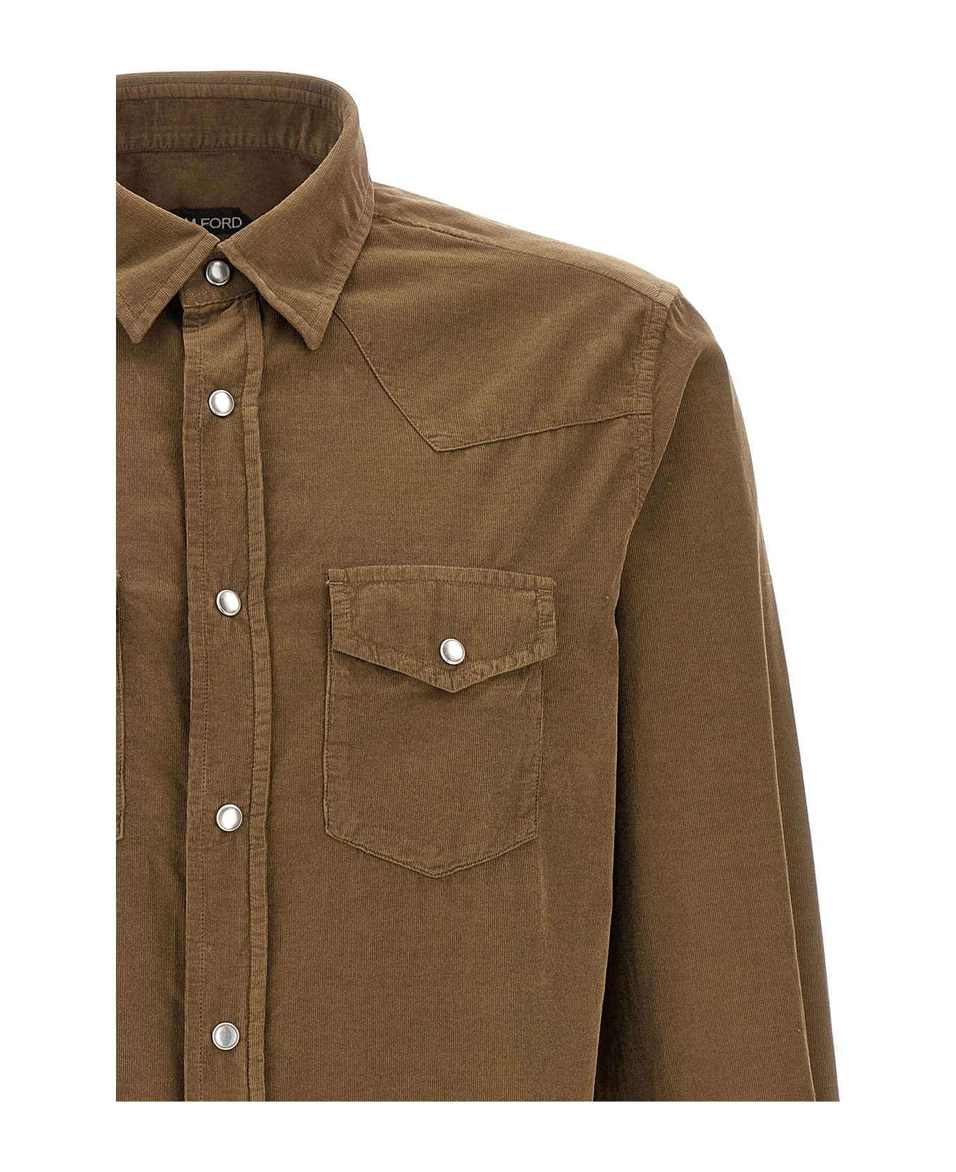 Tom Ford Corduroy Shirt - MOCHA