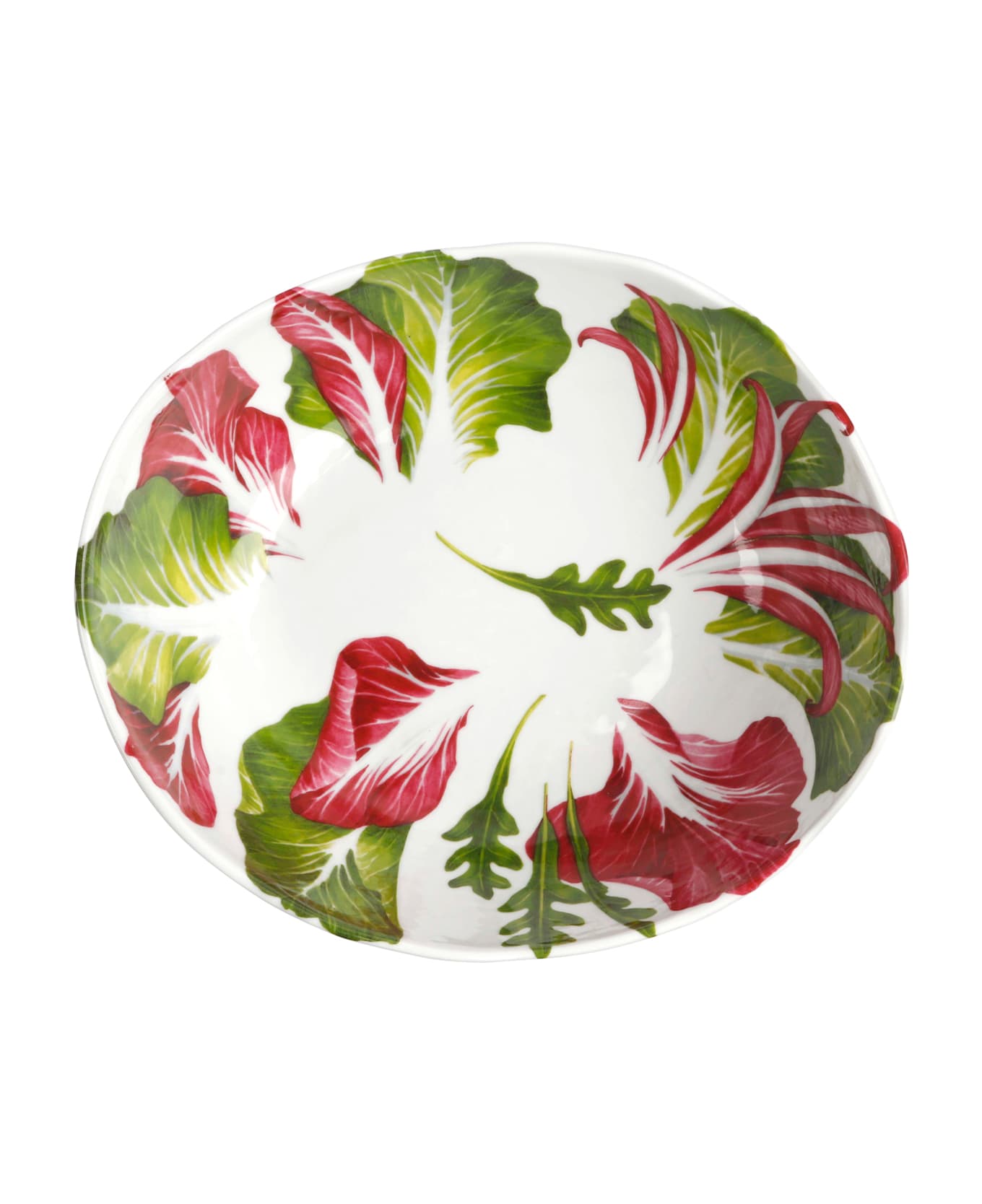Taitù Large Oval Bowl INSALATE - Dieta Mediterranea Vegetables Collection - Multicolor