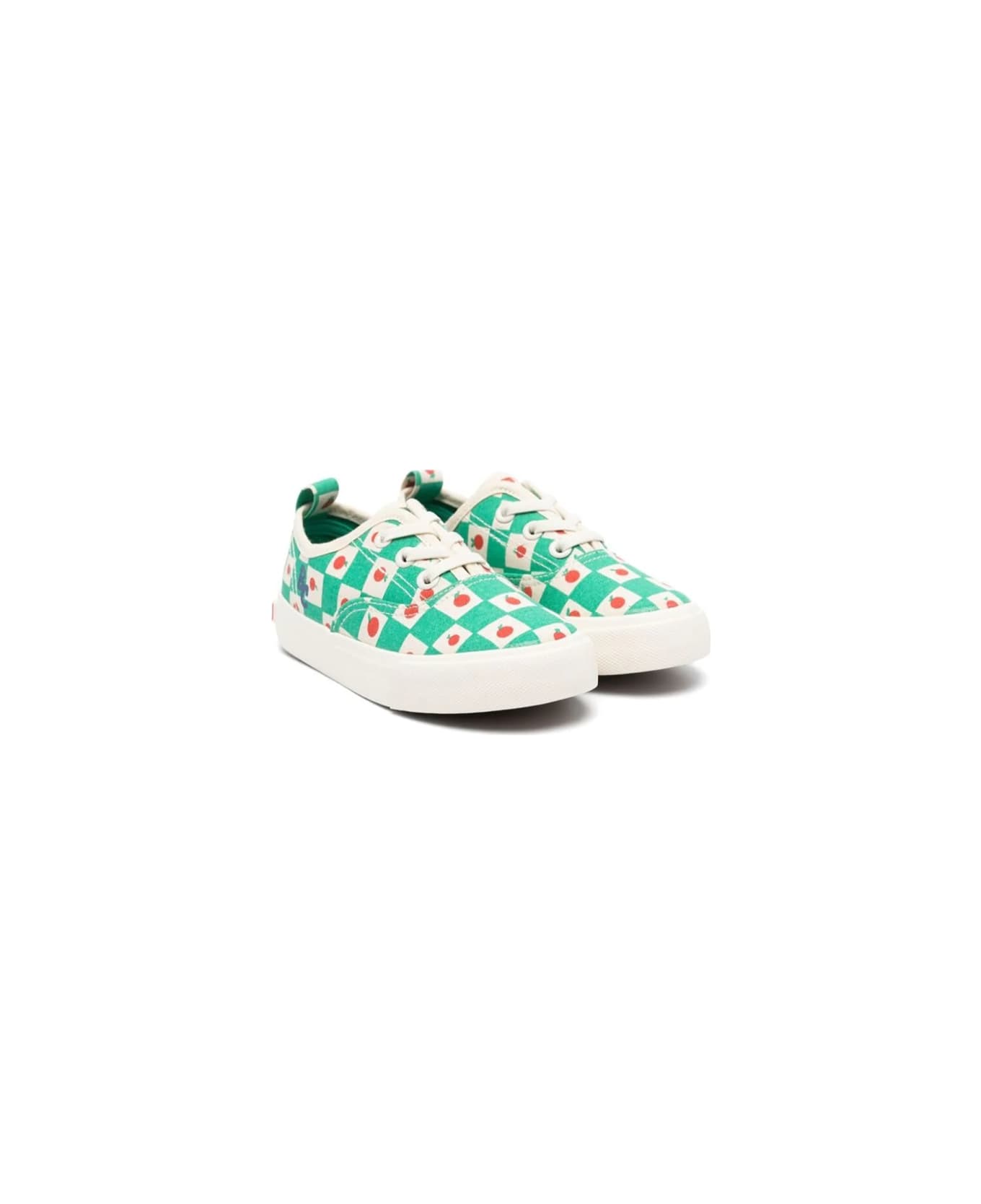 Bobo Choses Tomato All Over Laces Trainers - WHITE