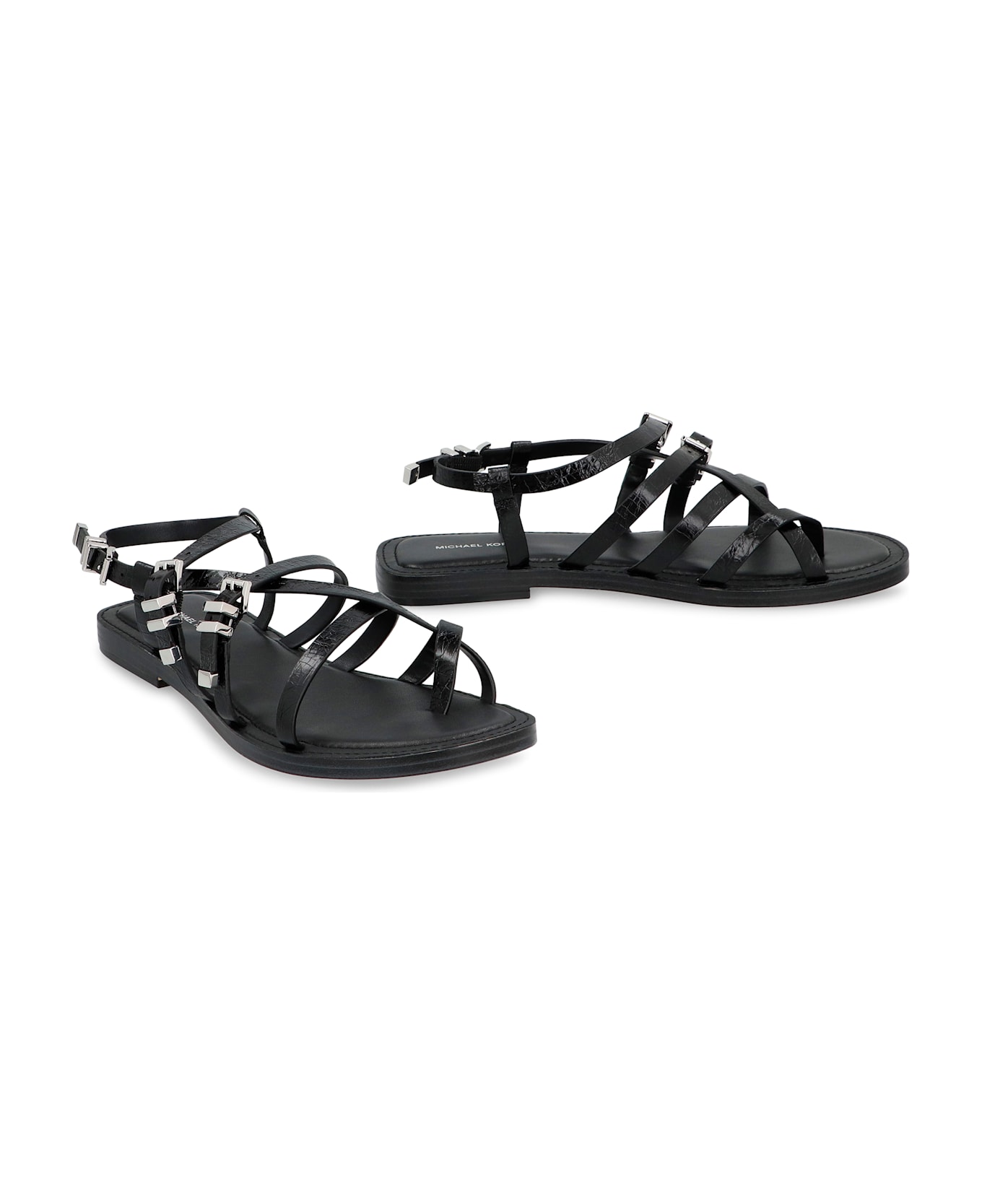 MICHAEL Michael Kors Darrington Leather Sandals - black