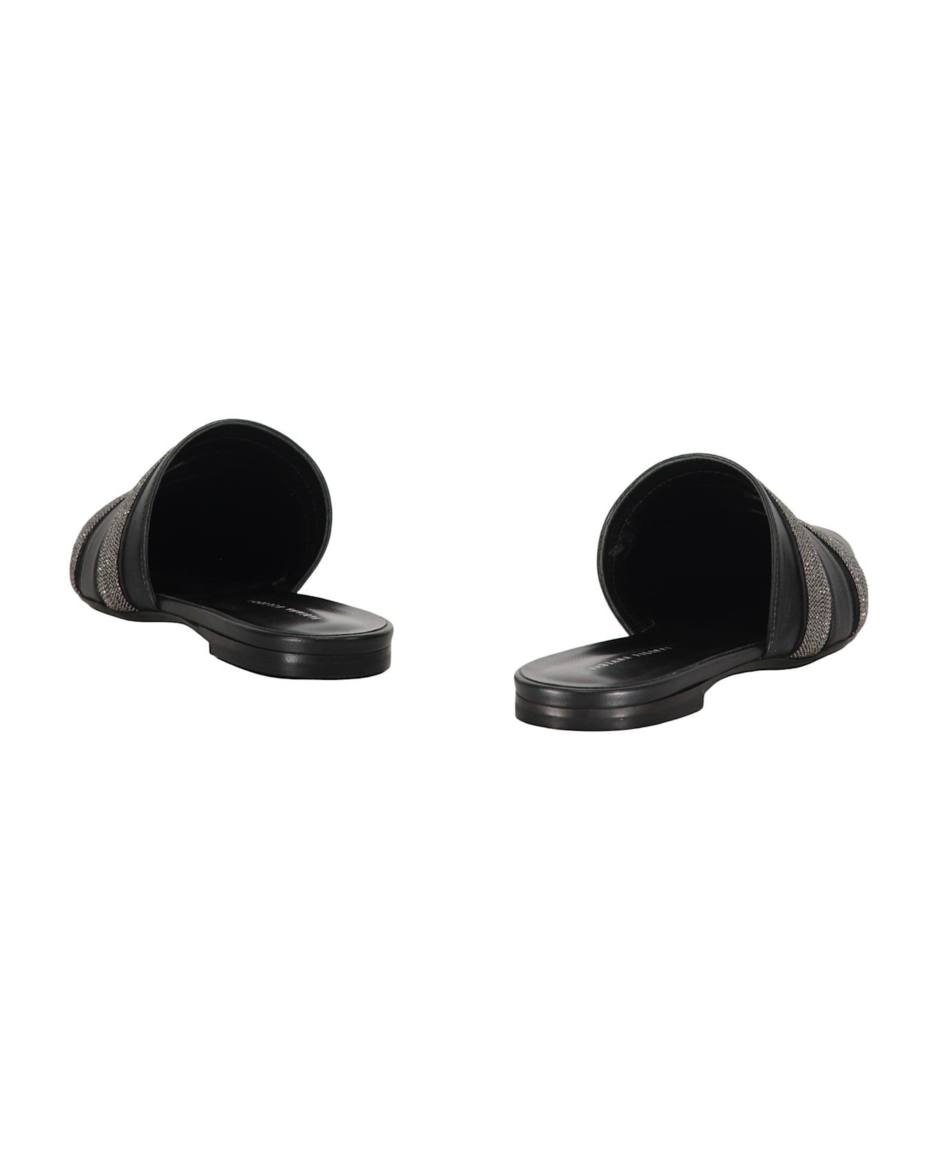 Fabiana Filippi Leather Mules - black