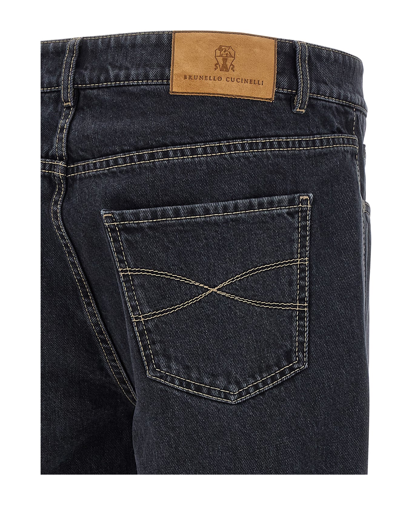 Brunello Cucinelli Garment-dyed Jeans - Gray