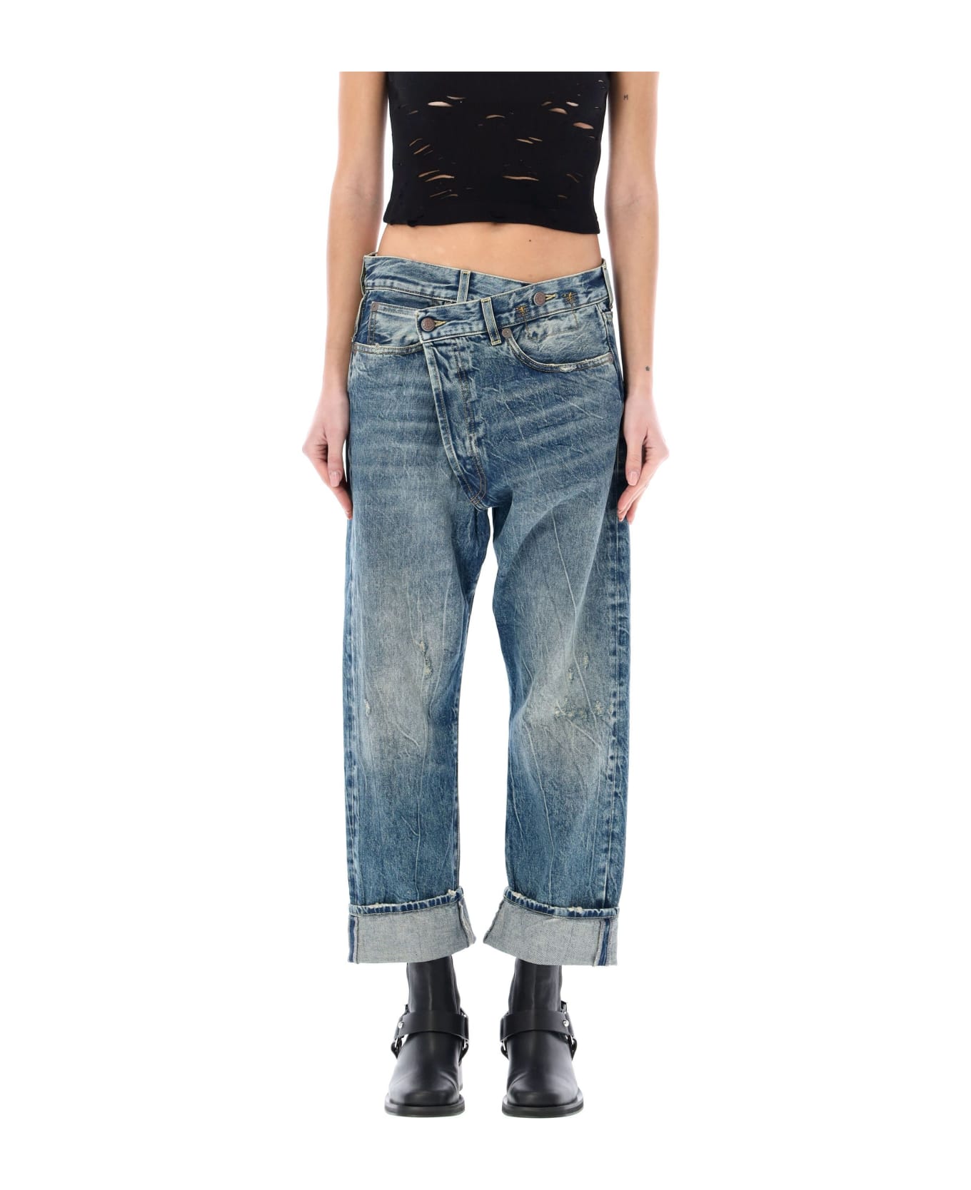 R13 Crossover Jean - KELLY BLUE