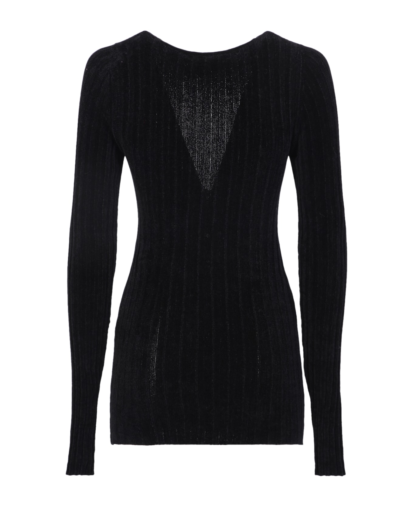 MSGM Twist Detailing Sweater - Black