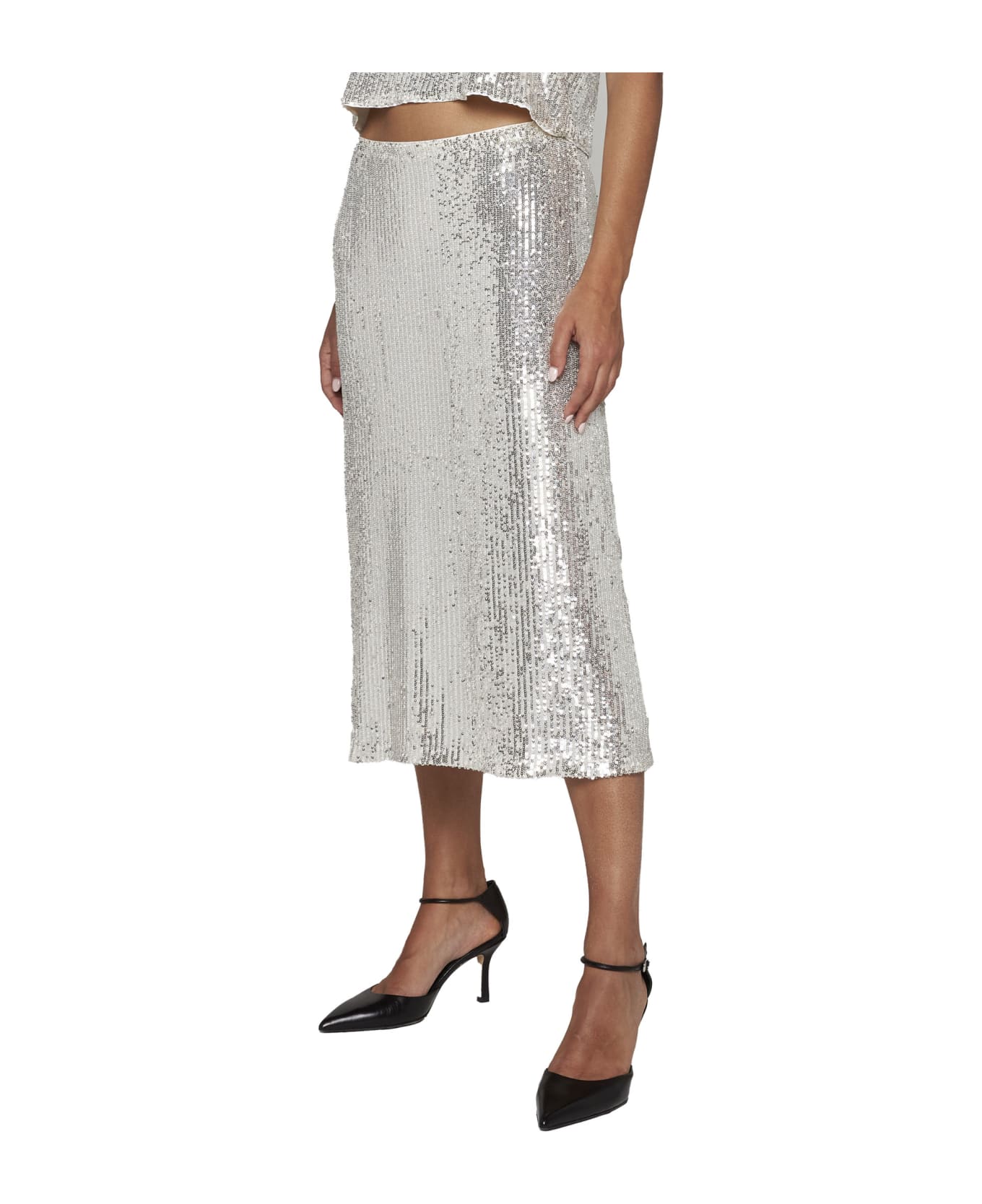 Baum und Pferdgarten Skirt - Silver sequin スカート