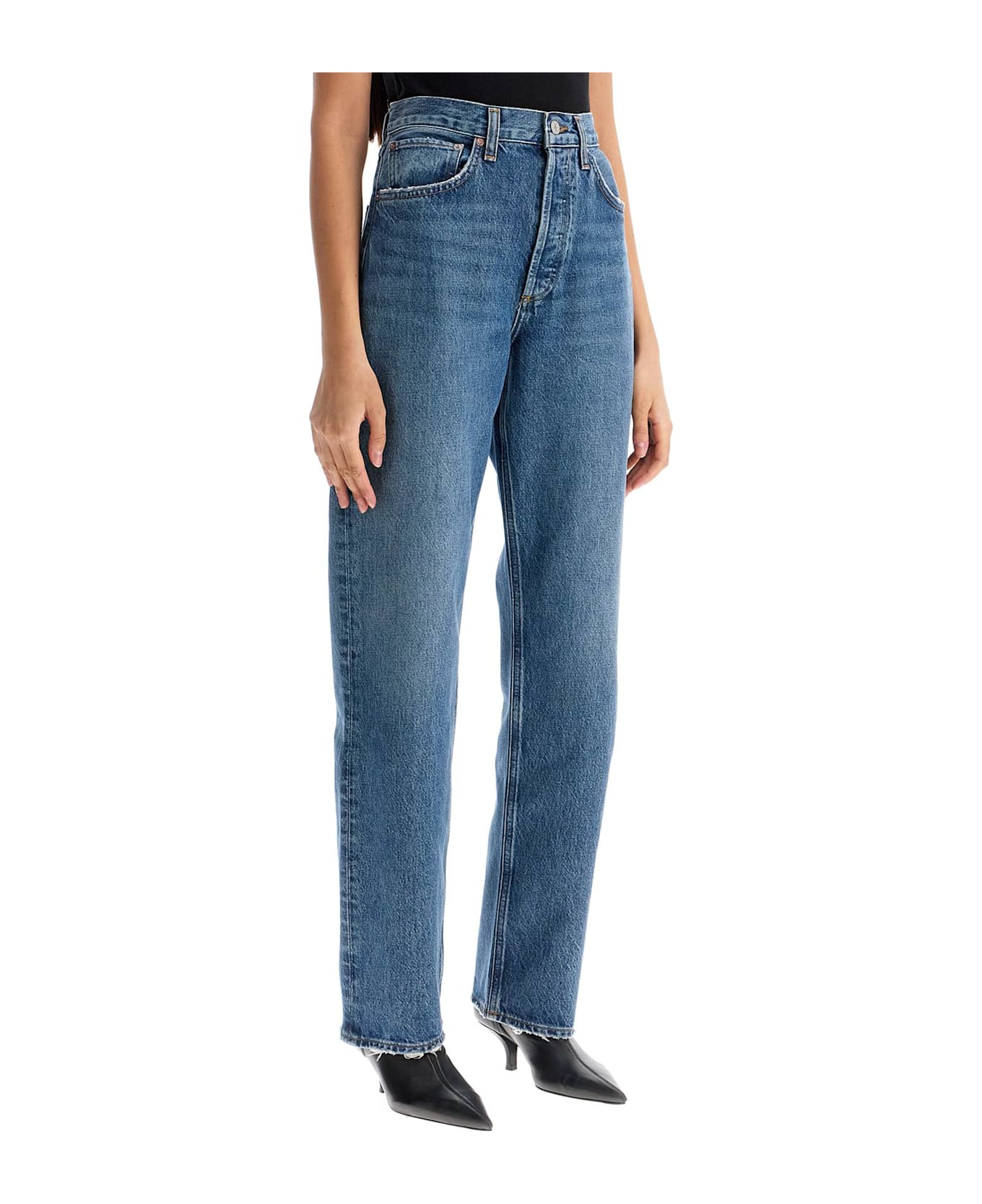 AGOLDE Relaxed Straight Fit Kelly Jeans - BLUE