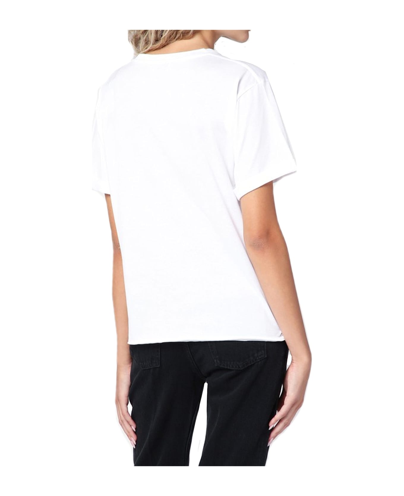 Saint Laurent Cotton Logo T-shirt - White