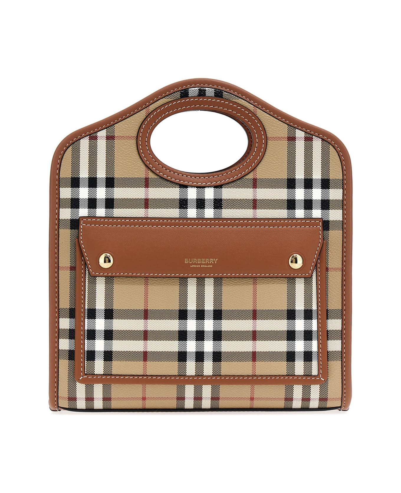 Burberry 'pocket' Mini Handbag - Light Brown