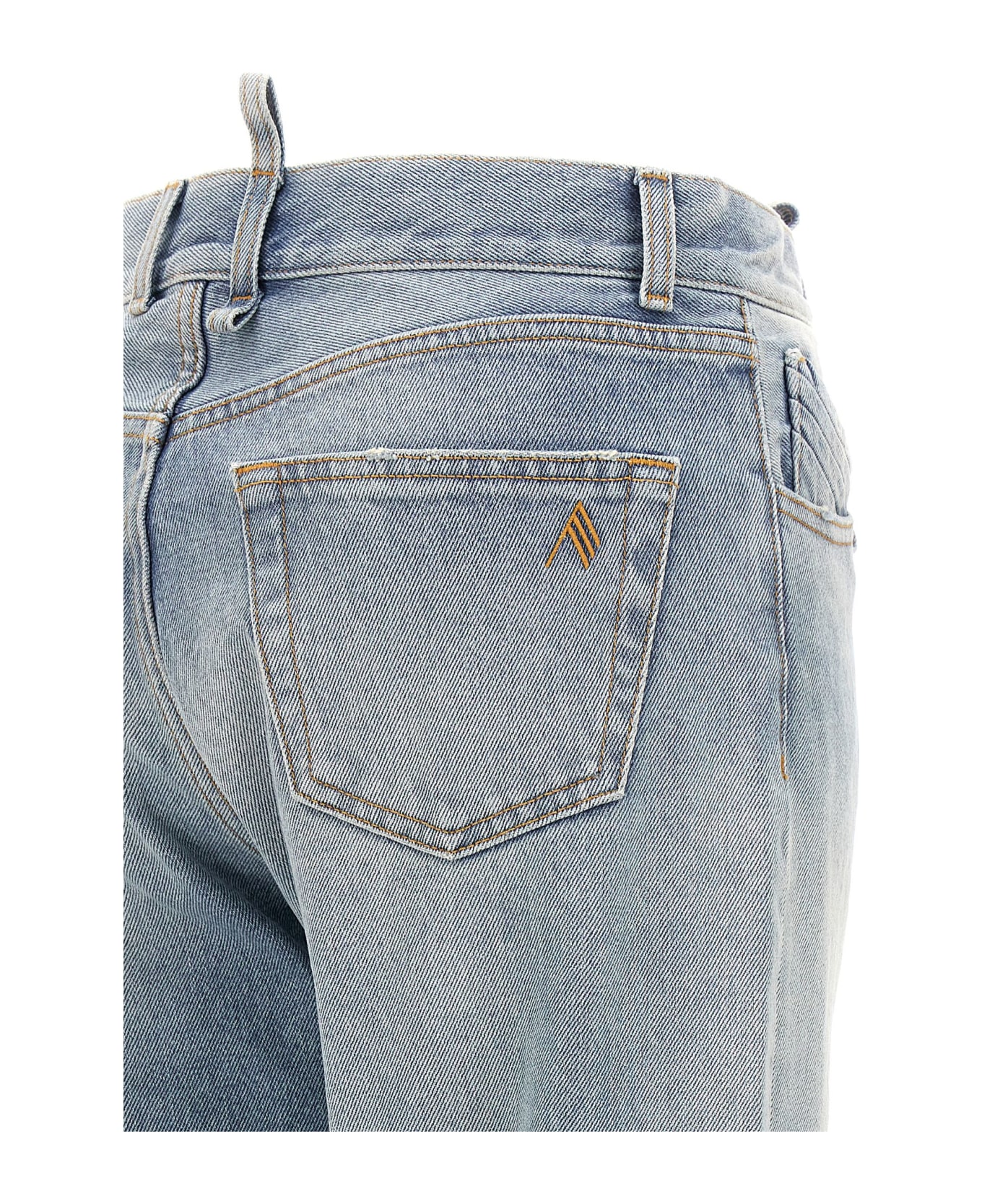 The Attico Belted Jeans - Light Blue