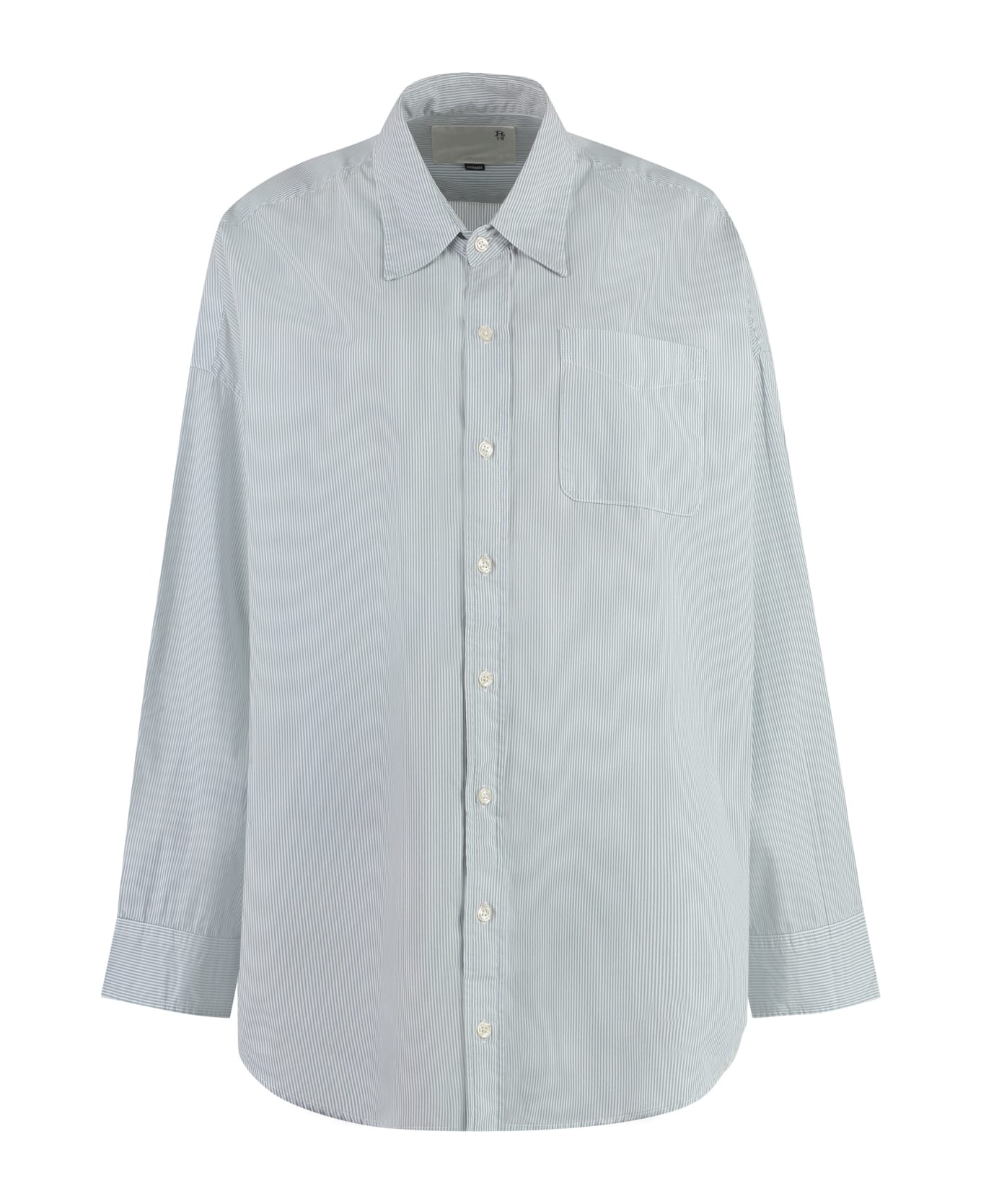 R13 Oversize Striped Shirt - Light Blue シャツ