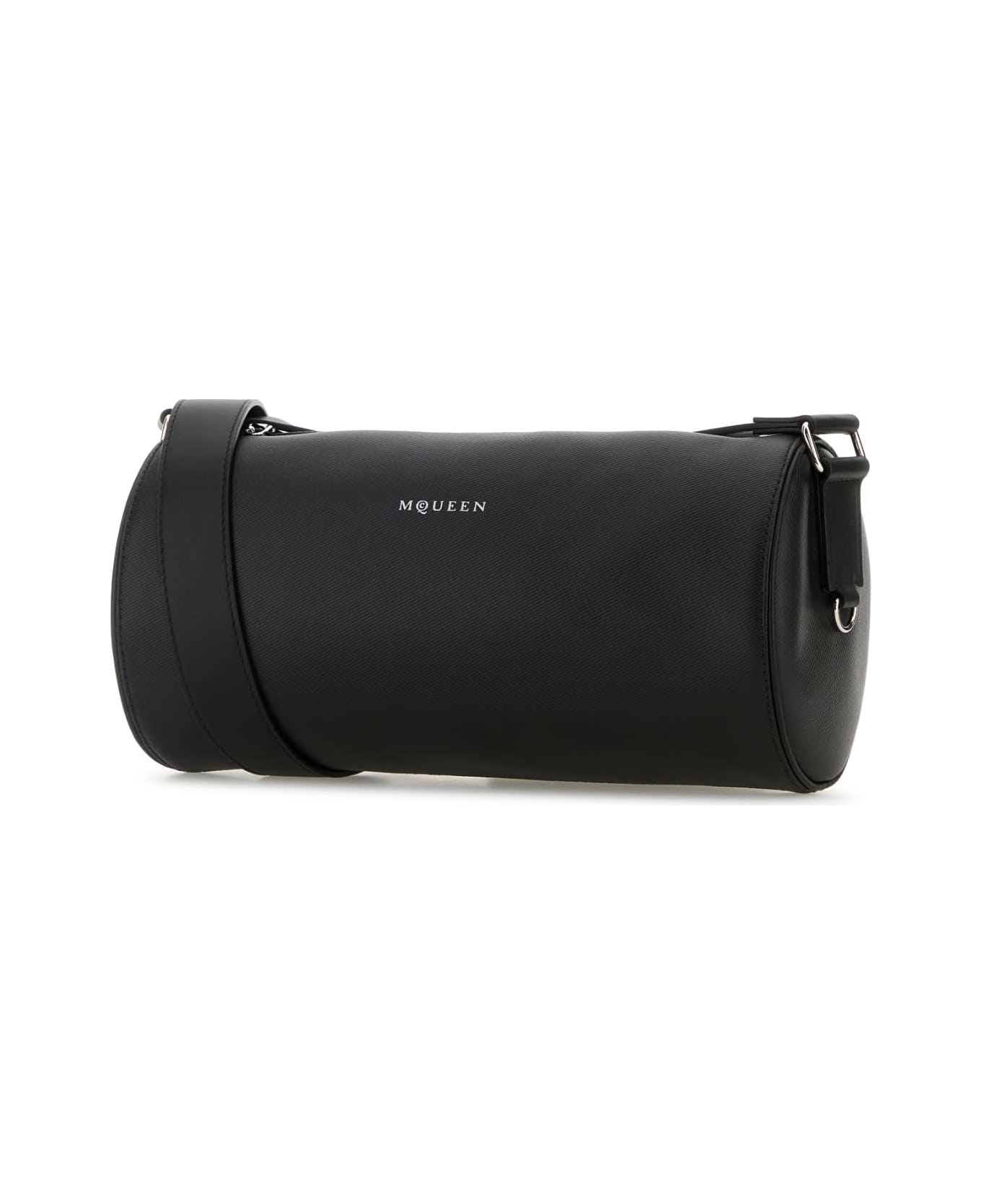 Alexander McQueen Black Leather Mcqueen Roller Crossbody Bag - Black