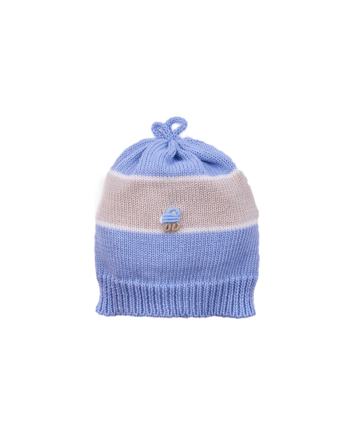 Piccola Giuggiola Cotton Hat - Light blue