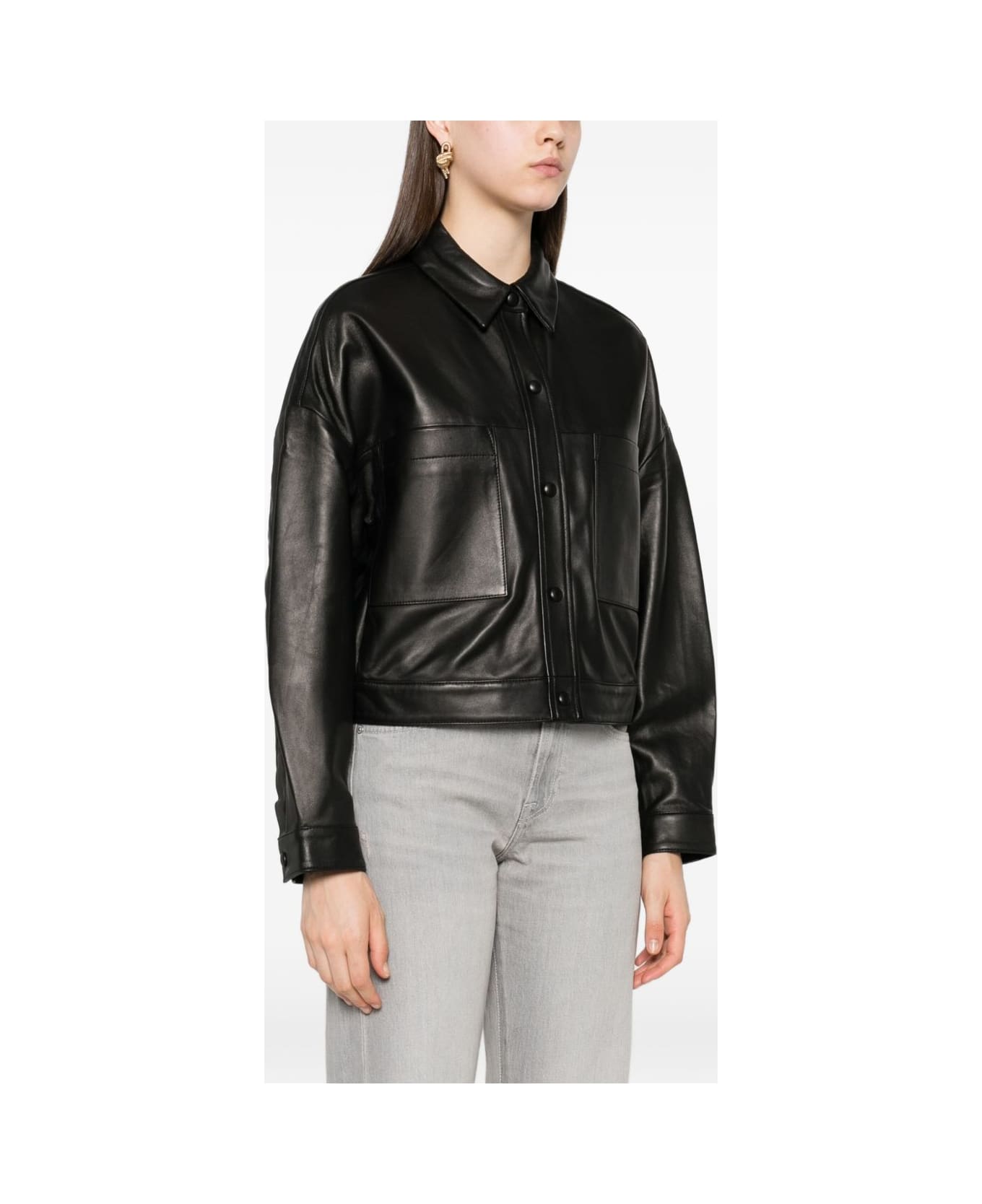 IRO Sasha Leather Jacket - Black
