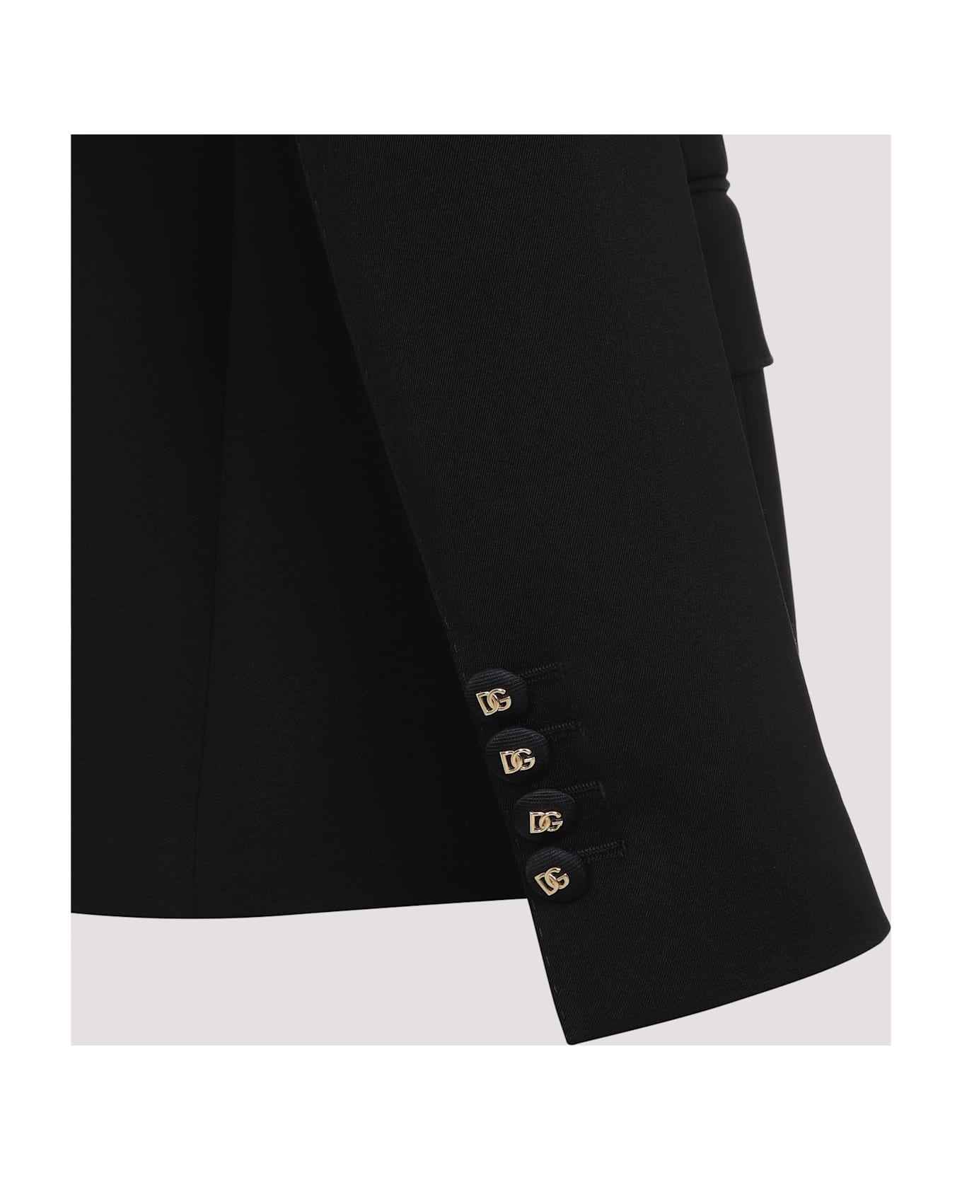 Dolce 
Gabbana Black Virgin Wool Blazer - Nero