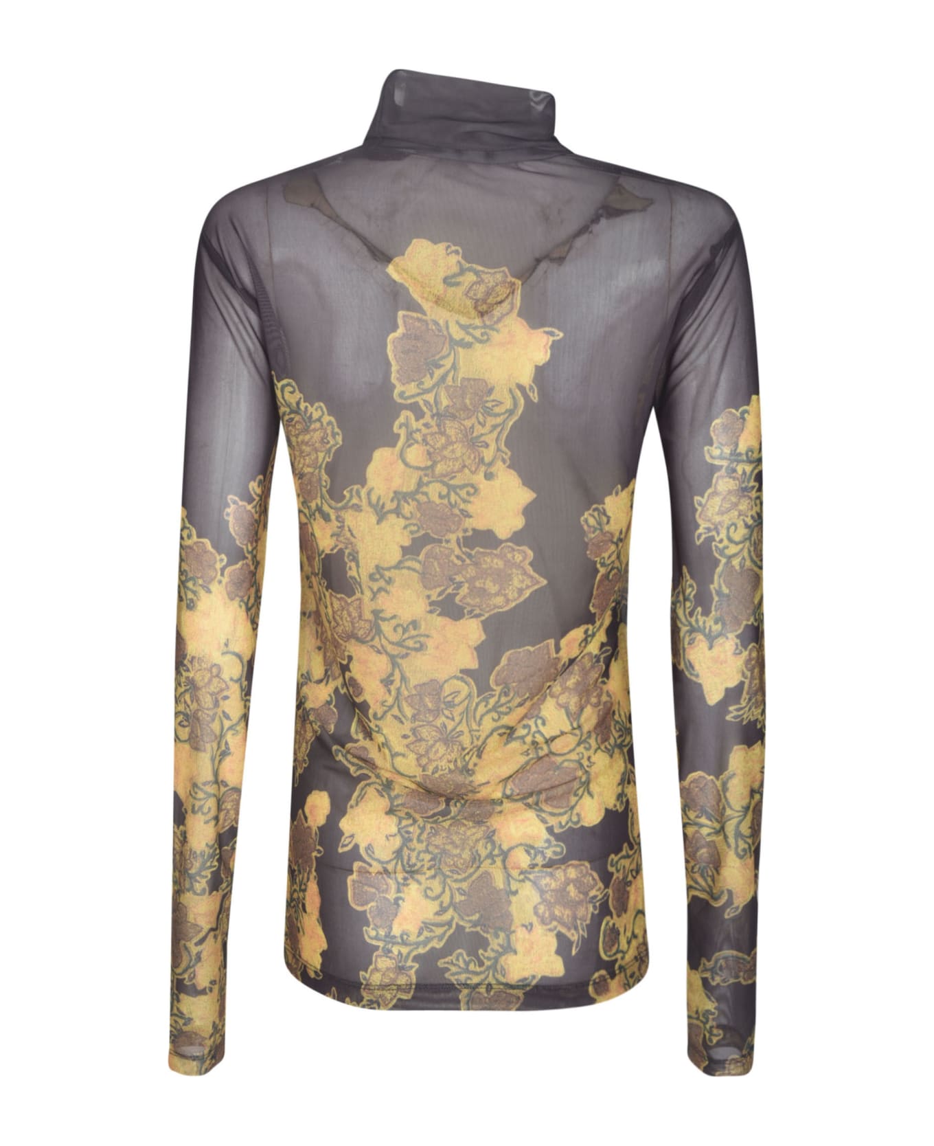 Dries Van Noten High-neck Printed Sweater - Brown ニットウェア