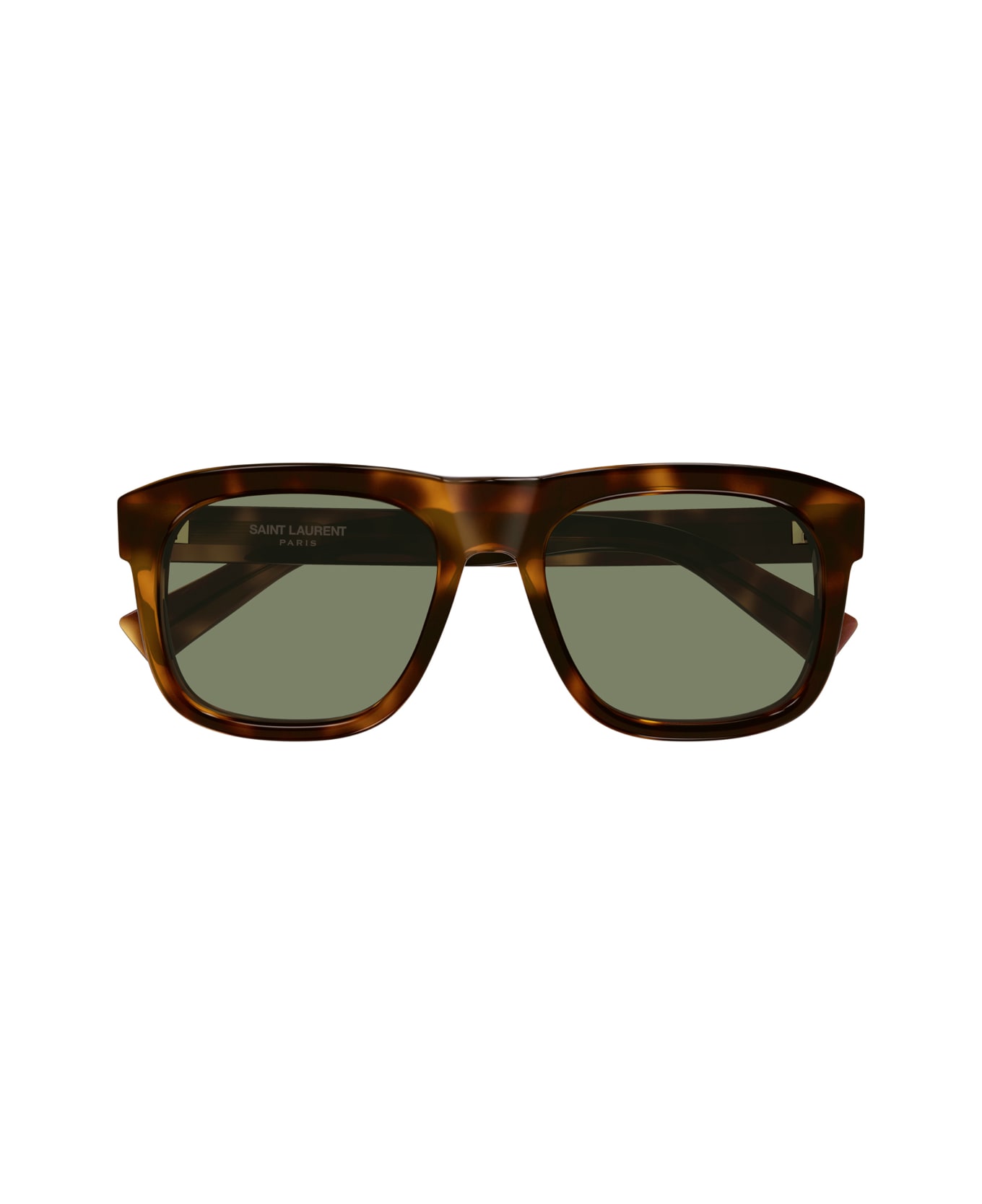 Saint Laurent Eyewear Saint Laurent Sl 558 Sl Logo 011 Havana Green Sunglasses - Marrone